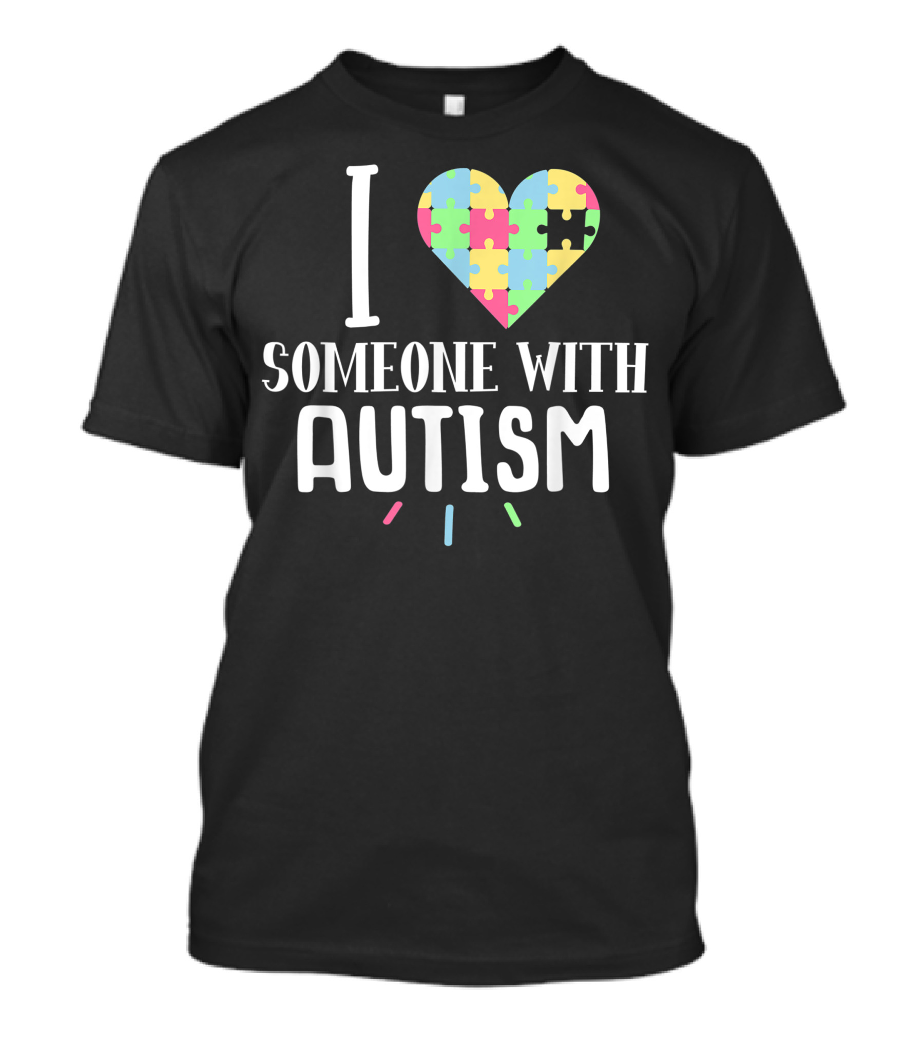 I Heart Someone With Autism Puzzle Piece T-Shirt