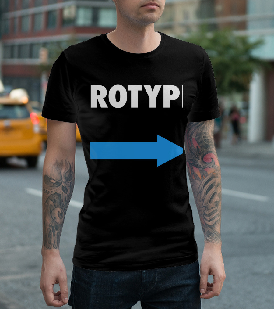 Im With Neurotypical Autism Right Arrow ROTYP T-Shirt