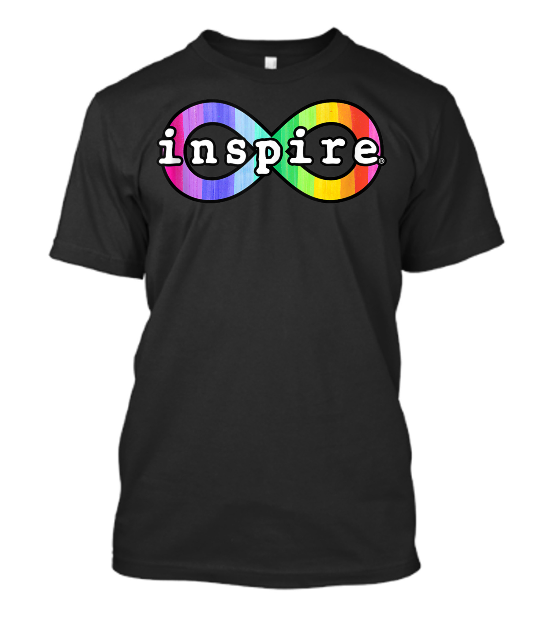 Inspire Neurodiversity Autism Rainbow Infinity Symbol N5 T-Shirt