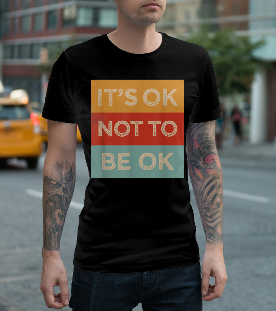 It's Ok Not To Be Ok Autism Puzzle Aspies Aspergers T-Shirt