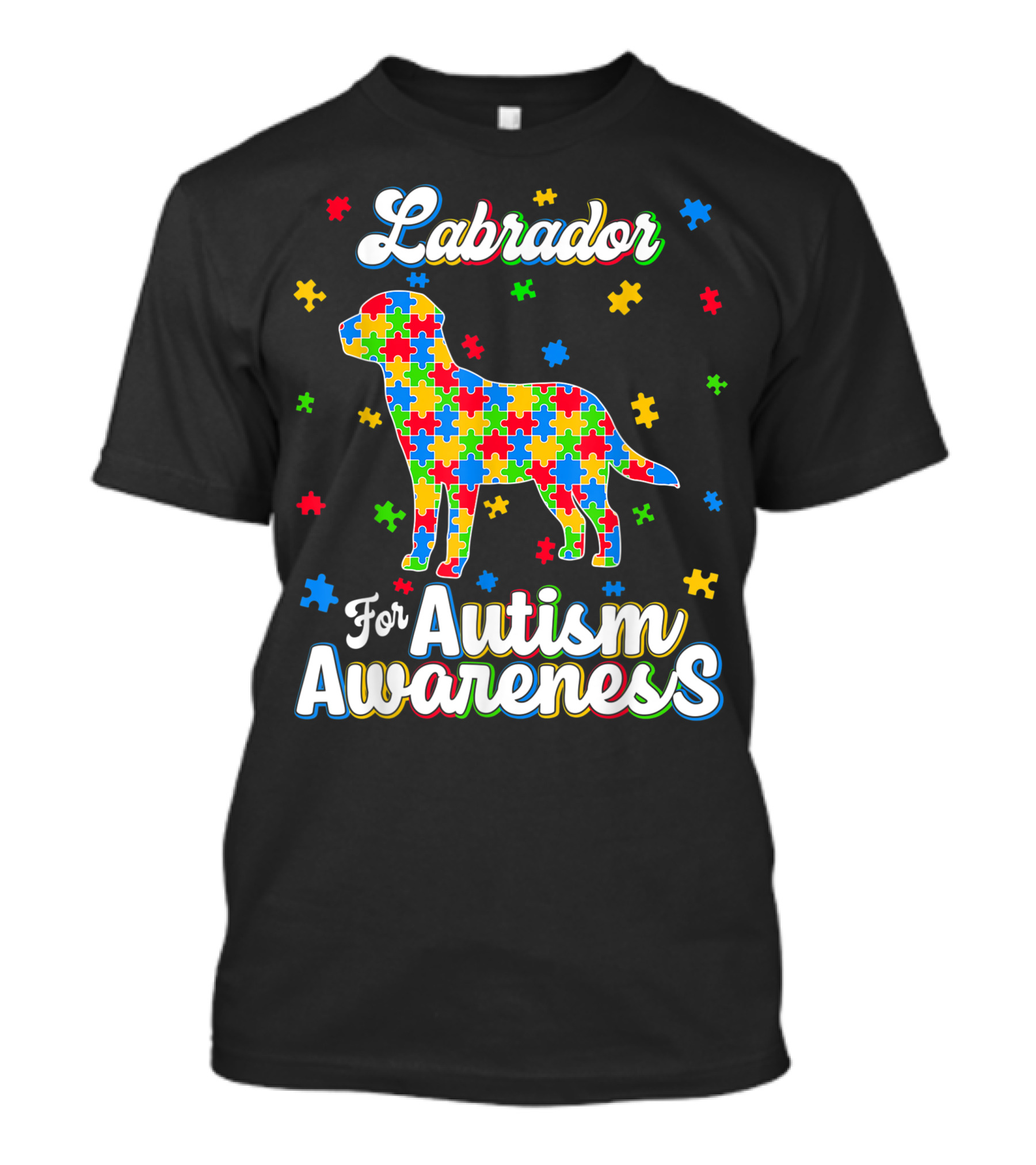 Labrador For Autism Awareness Dog Dad T-Shirt