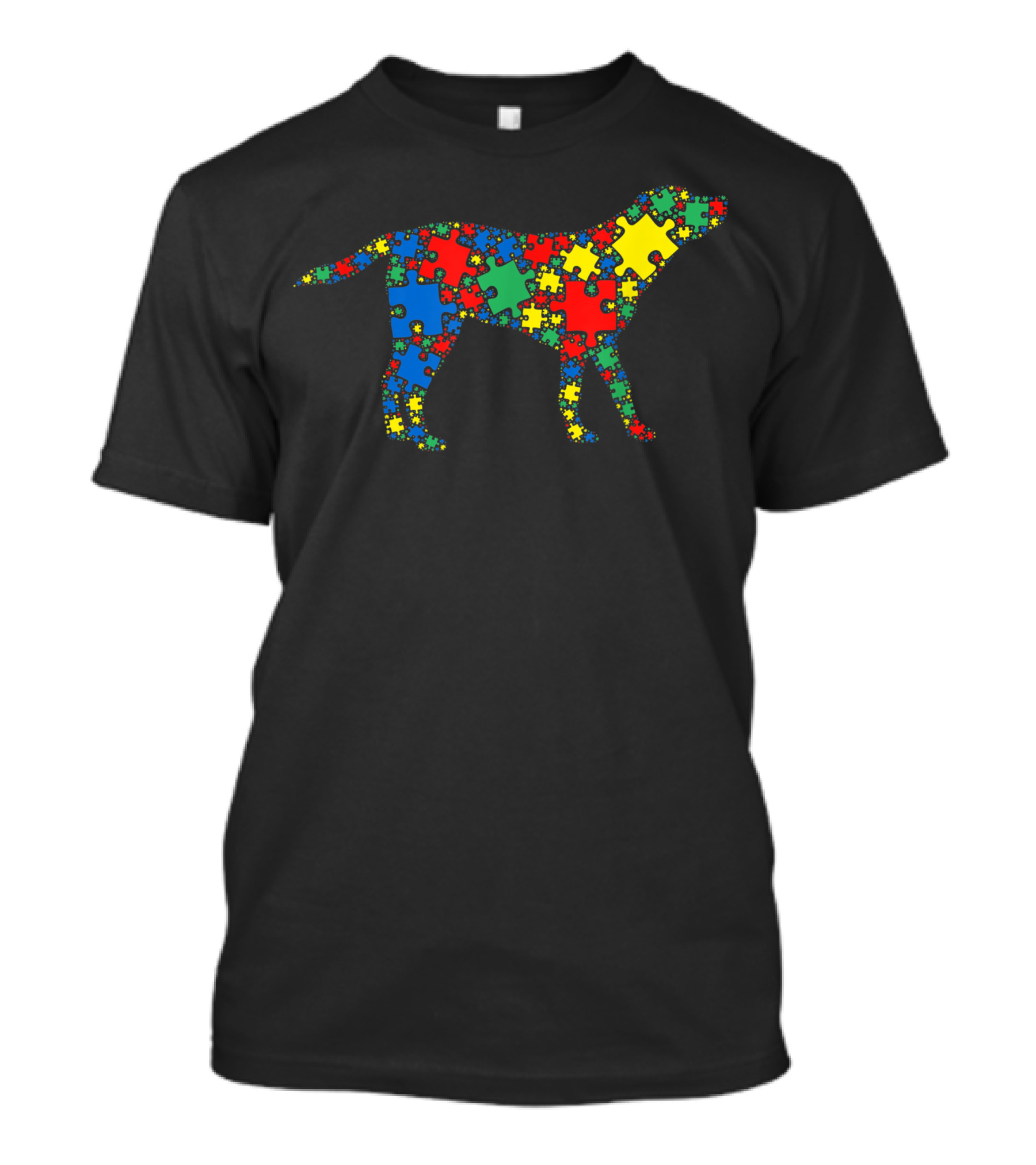 Labrador Autism Puzzle Men Kids Autism Awareness Iconic T-Shirt