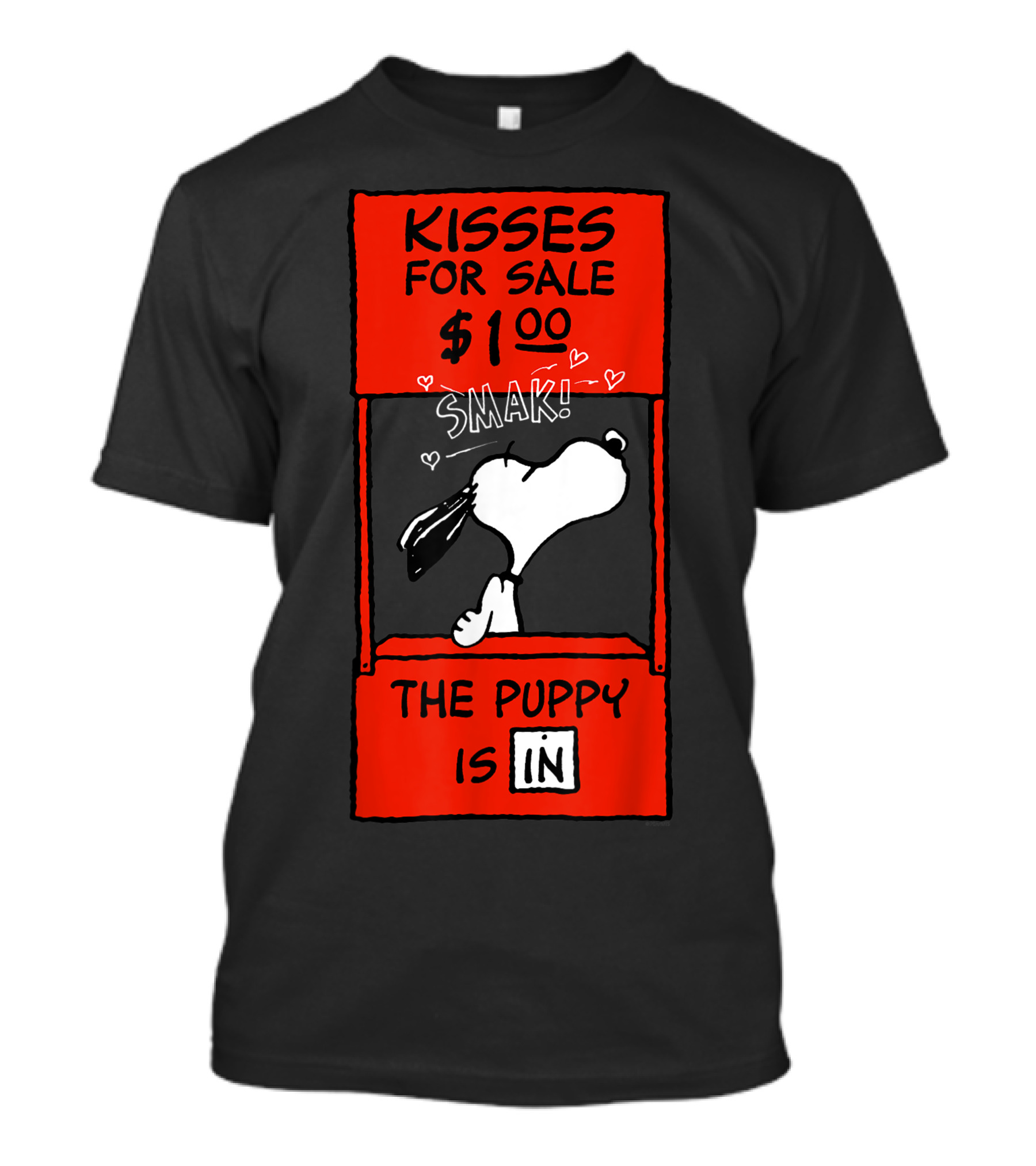 Peanus Snoopy Kisses For Sale Valentine The Puppy Is In T-Shirt