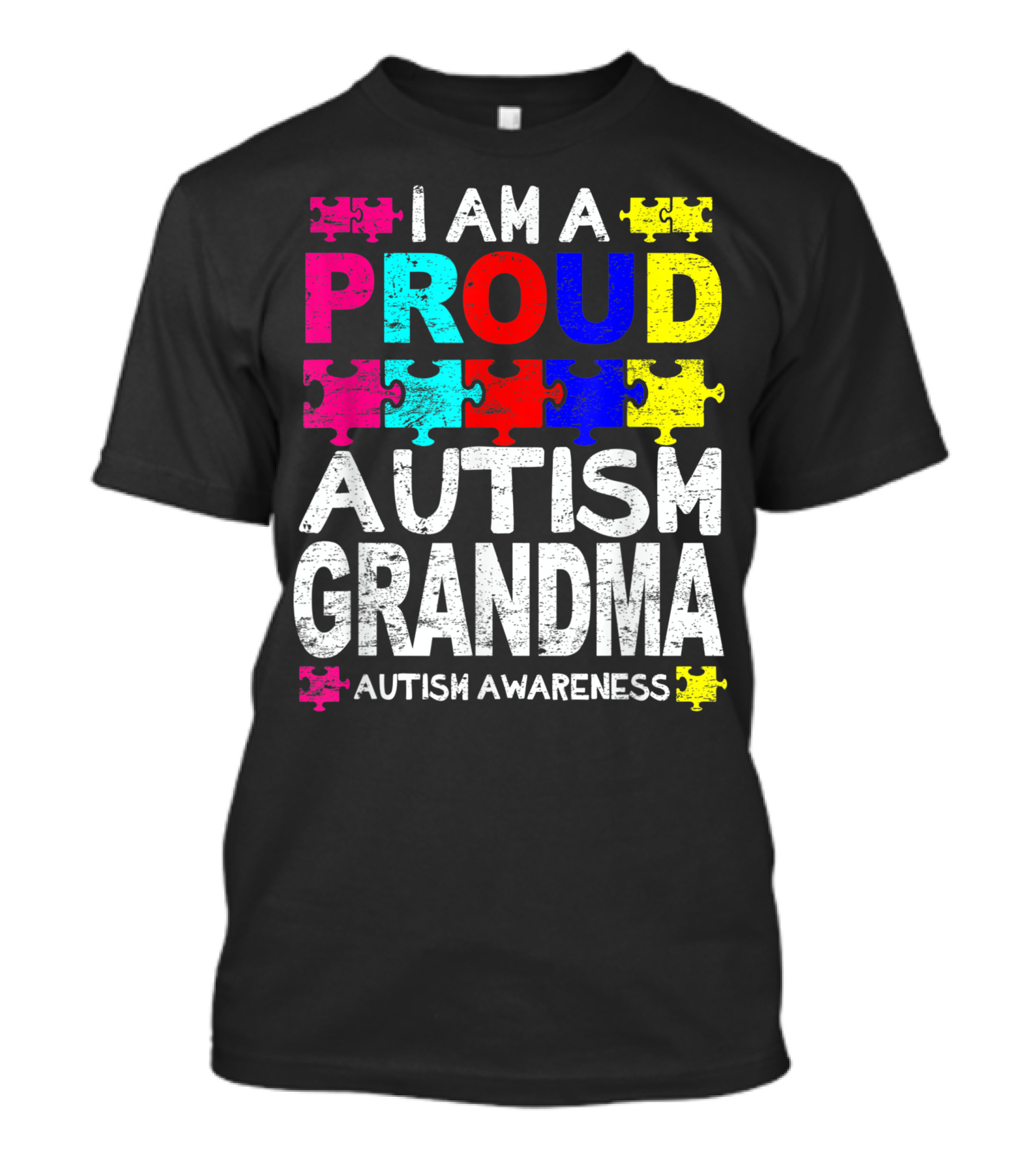 I Am A Proud Autism Grandma Autism Awareness T-Shirt