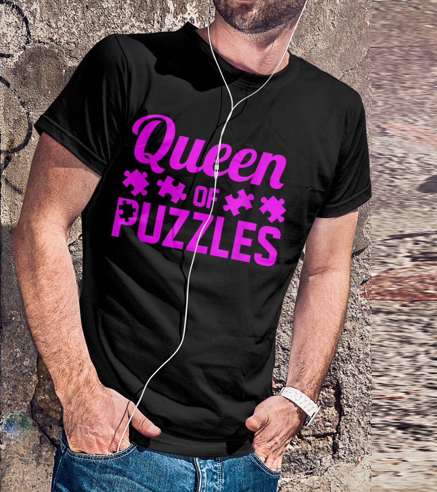 Queen Of Puzzles Jigsaw Puzzle Piece Lover T-Shirt