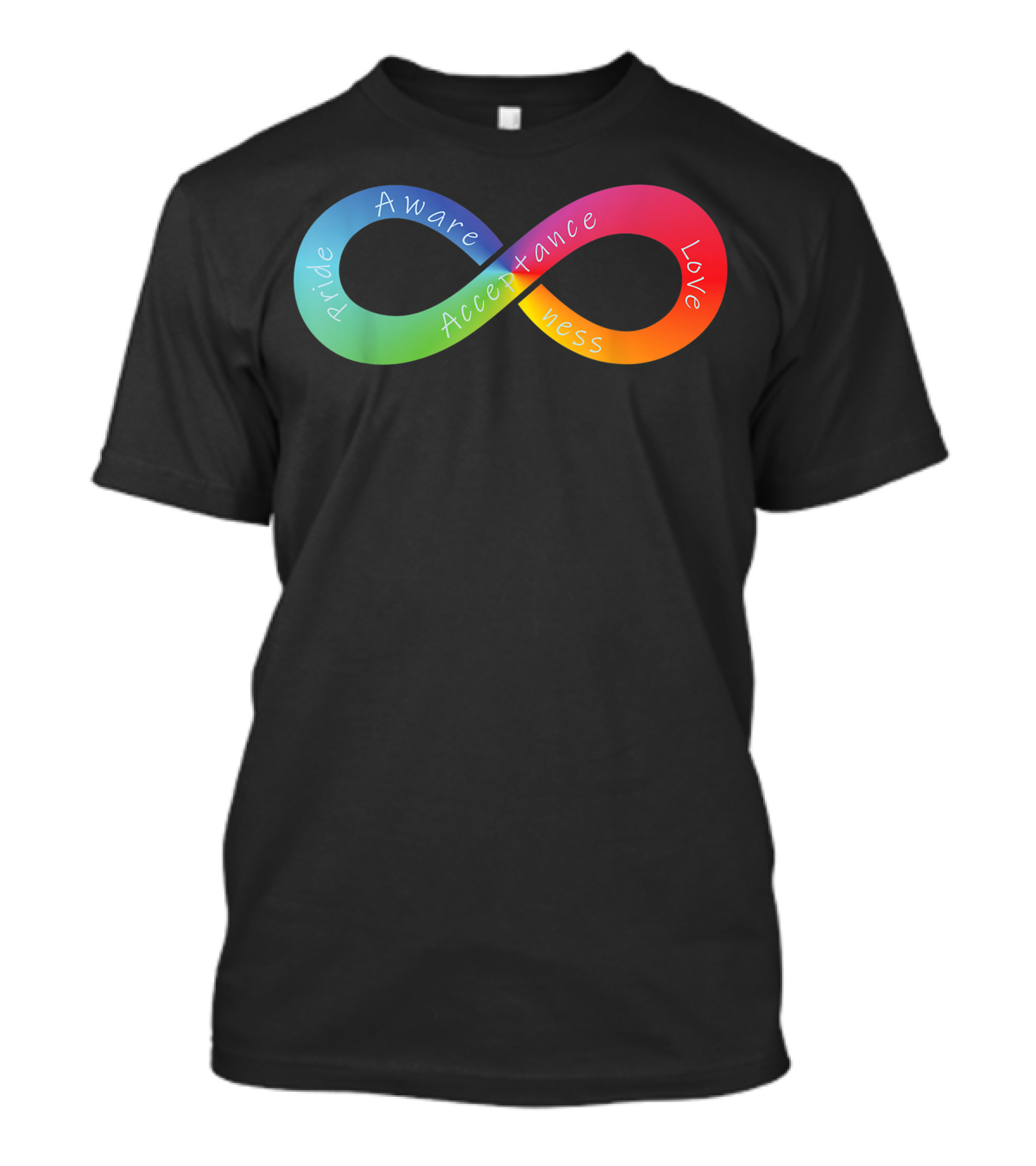 Rainbow Infinity Pride Autism Awareness Acceptance Love T-Shirt