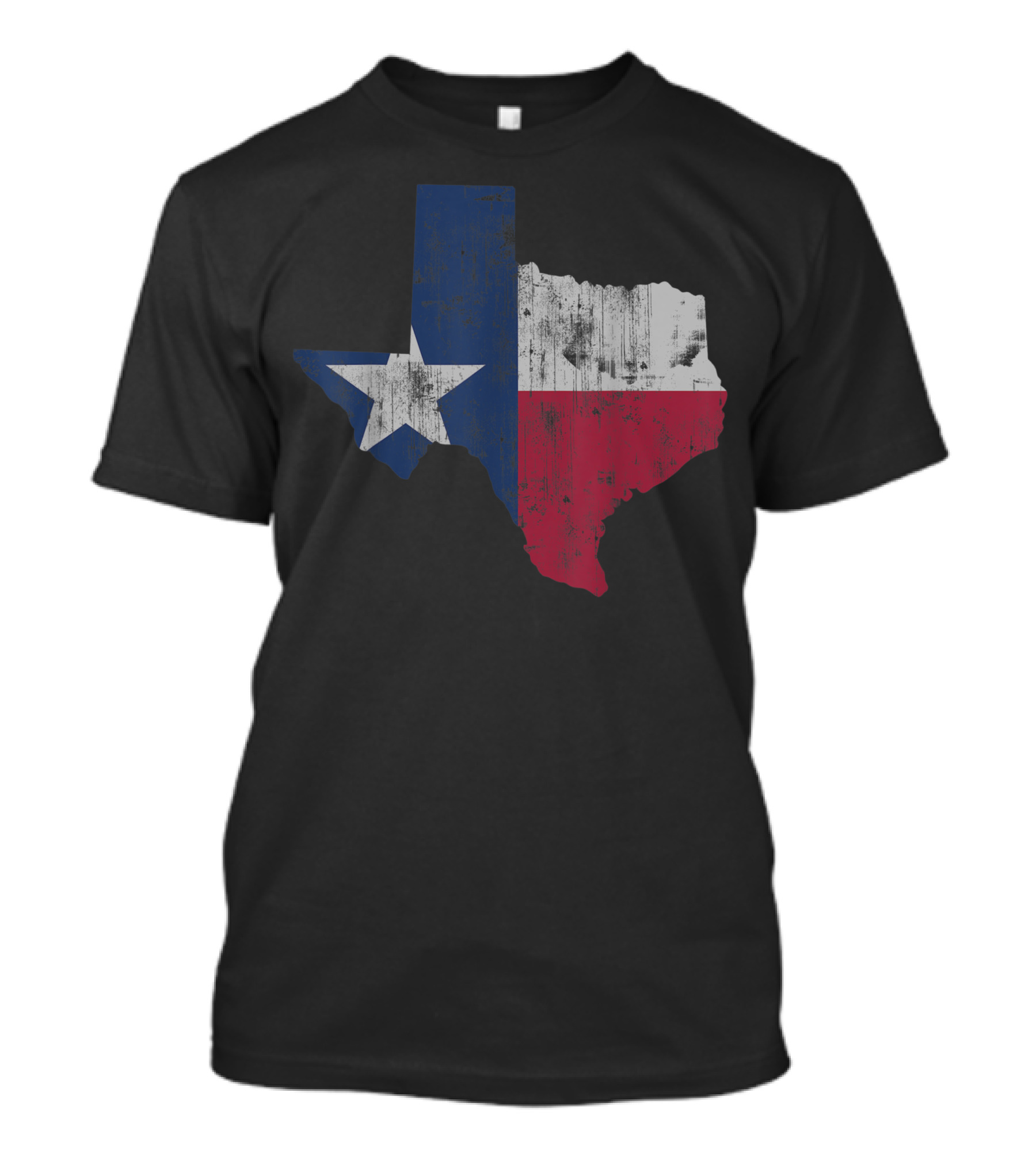 Retro Distressed Texas Flag Map T-Shirt