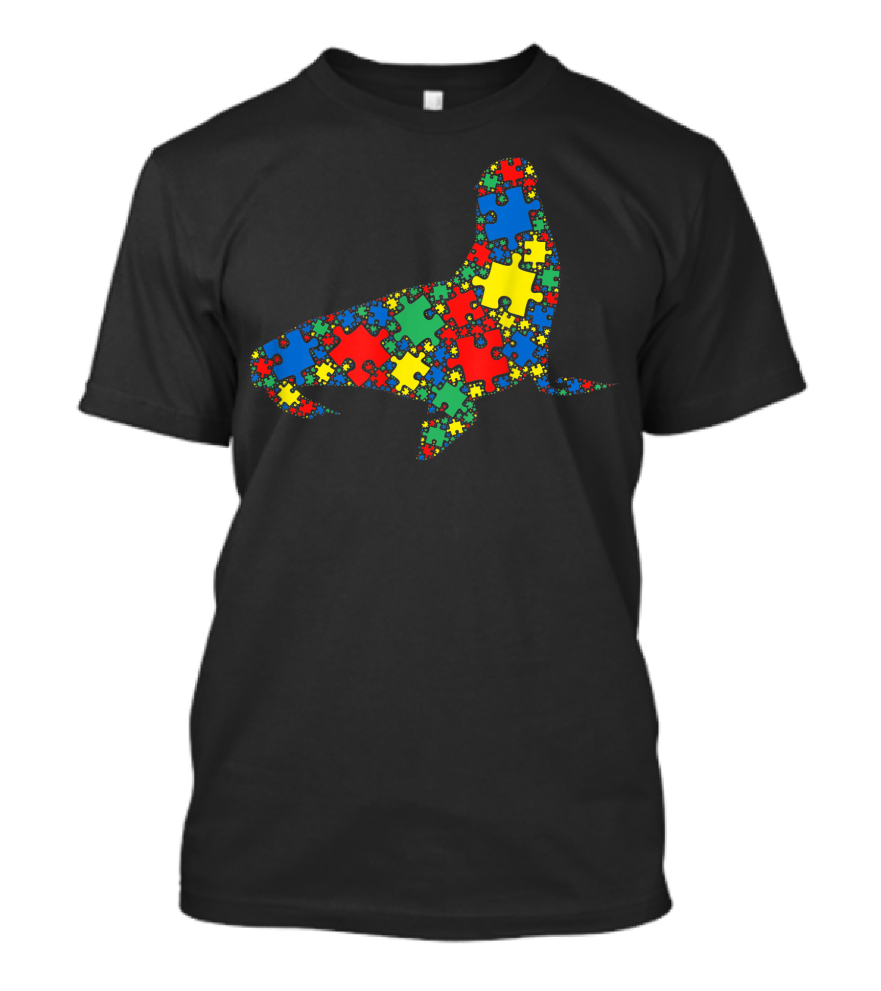 Seal Autism Puzzle Autism Awareness Men Kids T-Shirt