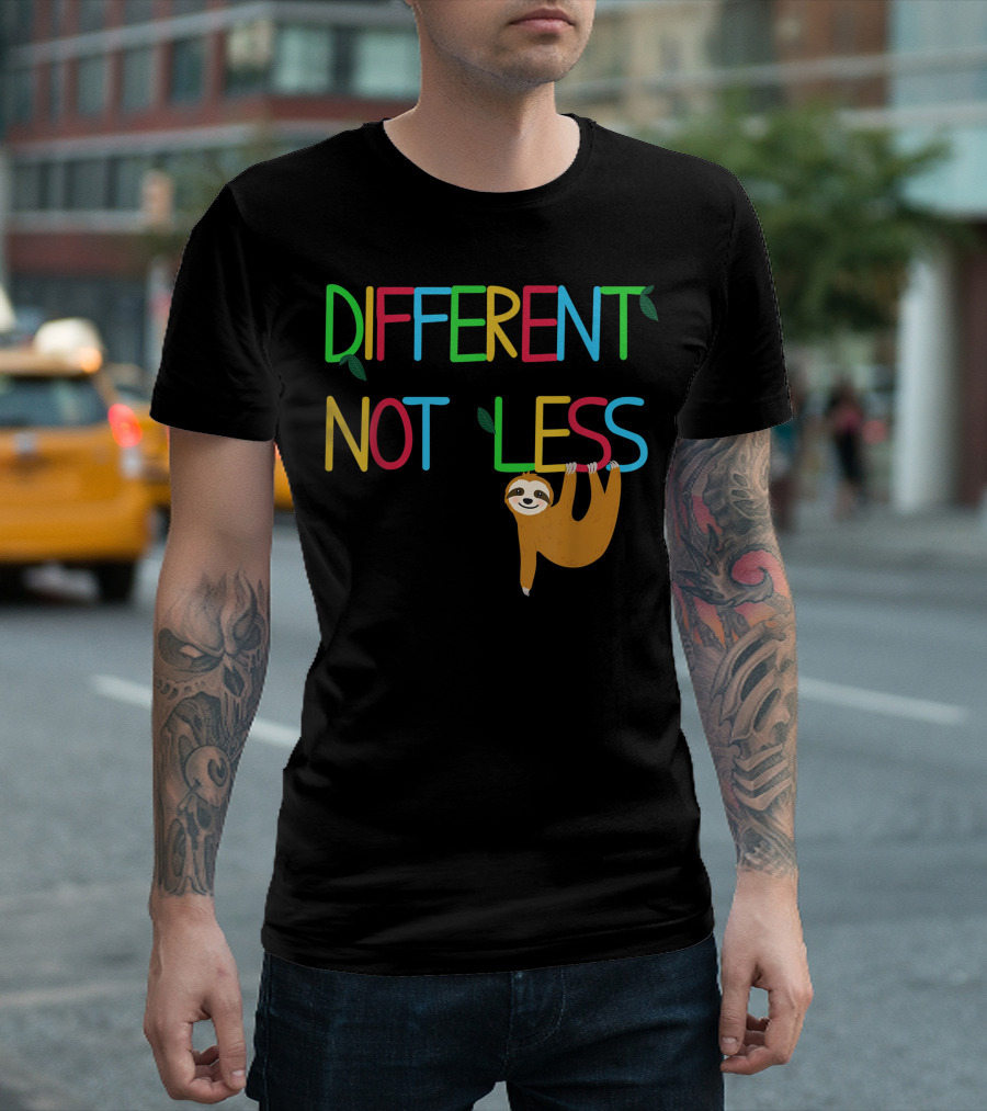 Sloth Autism Awareness Different Not Less Women T-Shirt
