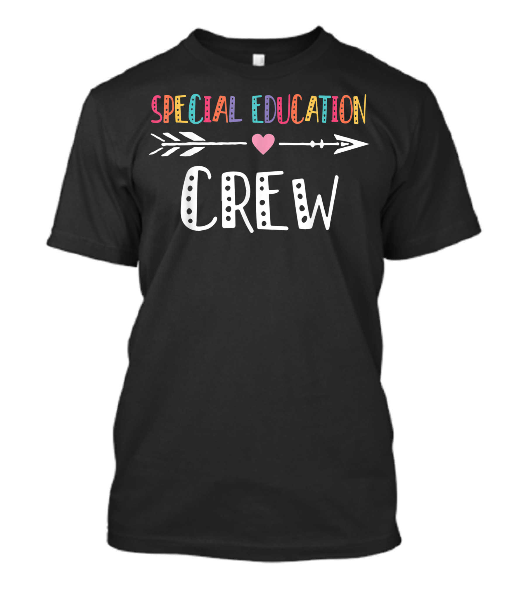 Special Education Crew Back To School Teacher Heart Arrow Decor T-Shirt