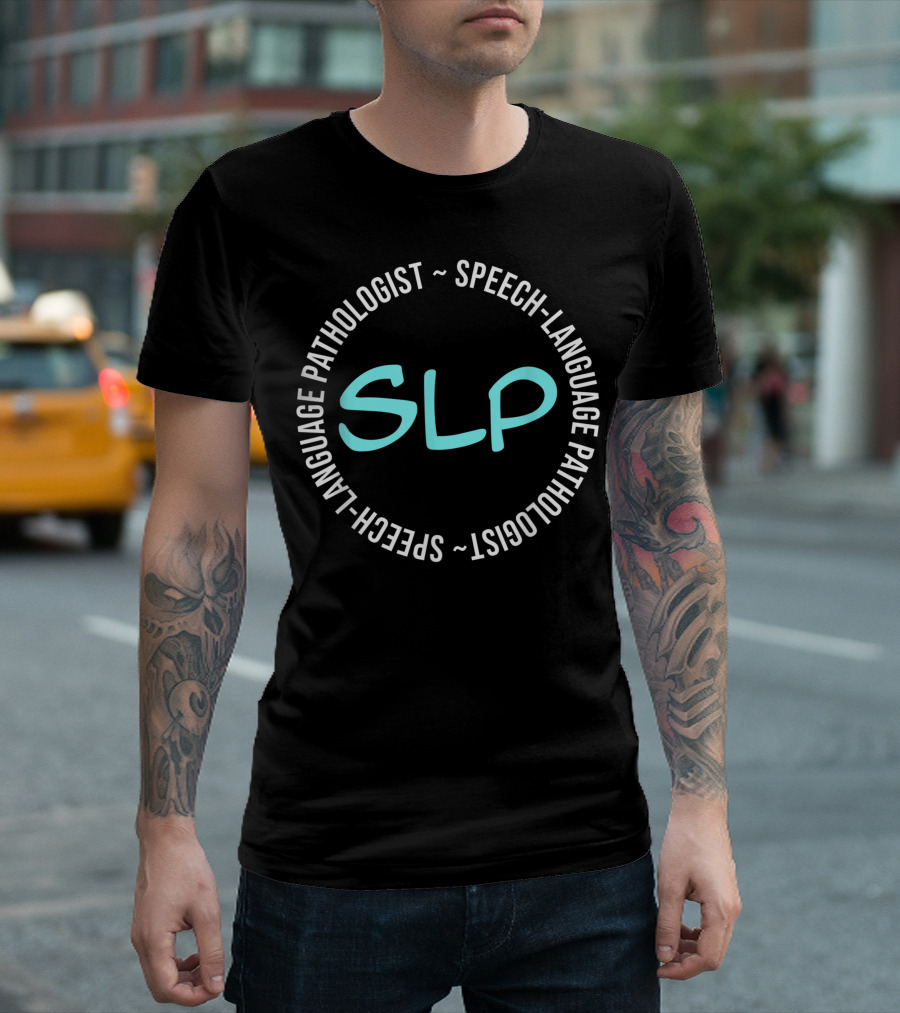 SLP Speech-Language Pathologist Speech Pathology Therapy Therapist Autism Awareness Month T-Shirt