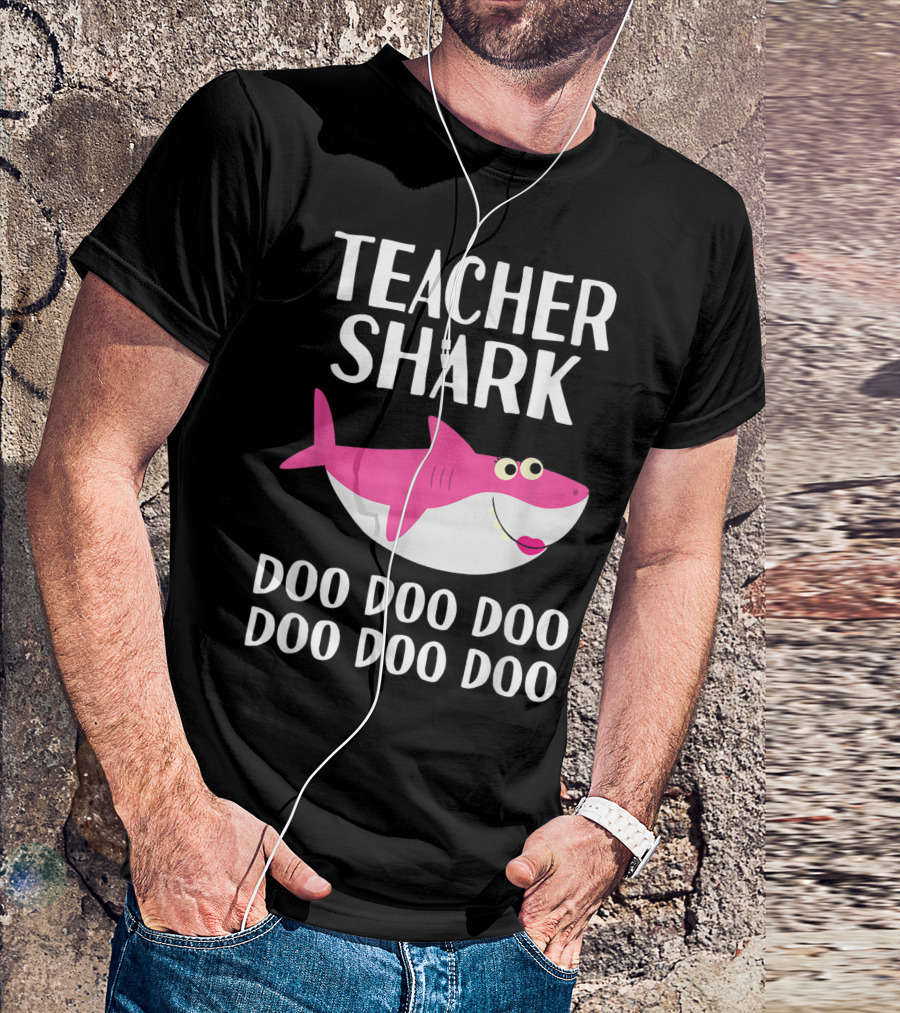 Teacher Shark Doo Doo Women Teacher Appreciation Last Day T-Shirt