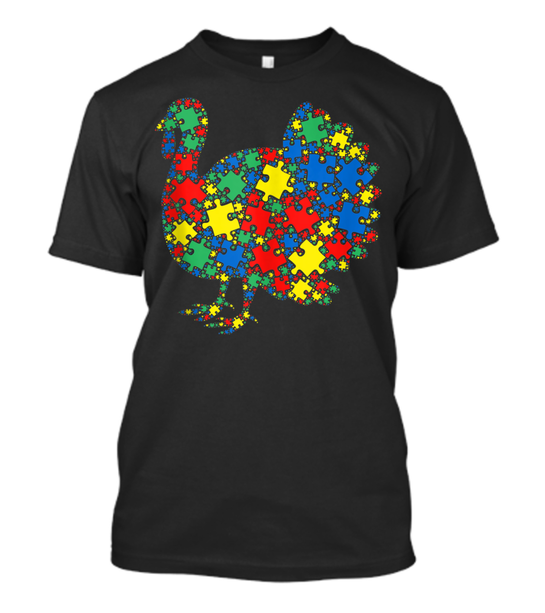 Turkey Autism Puzzle Awareness Men Kids T-Shirt