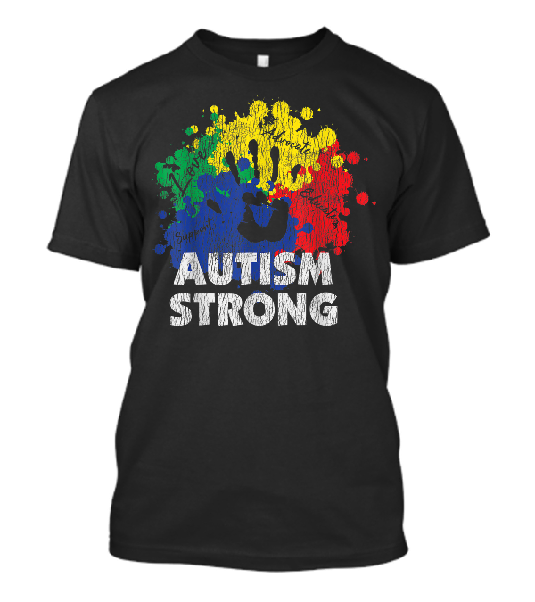 Autism Strong Love Advocate Support Autistic Kids Awareness Vintage T-Shirt