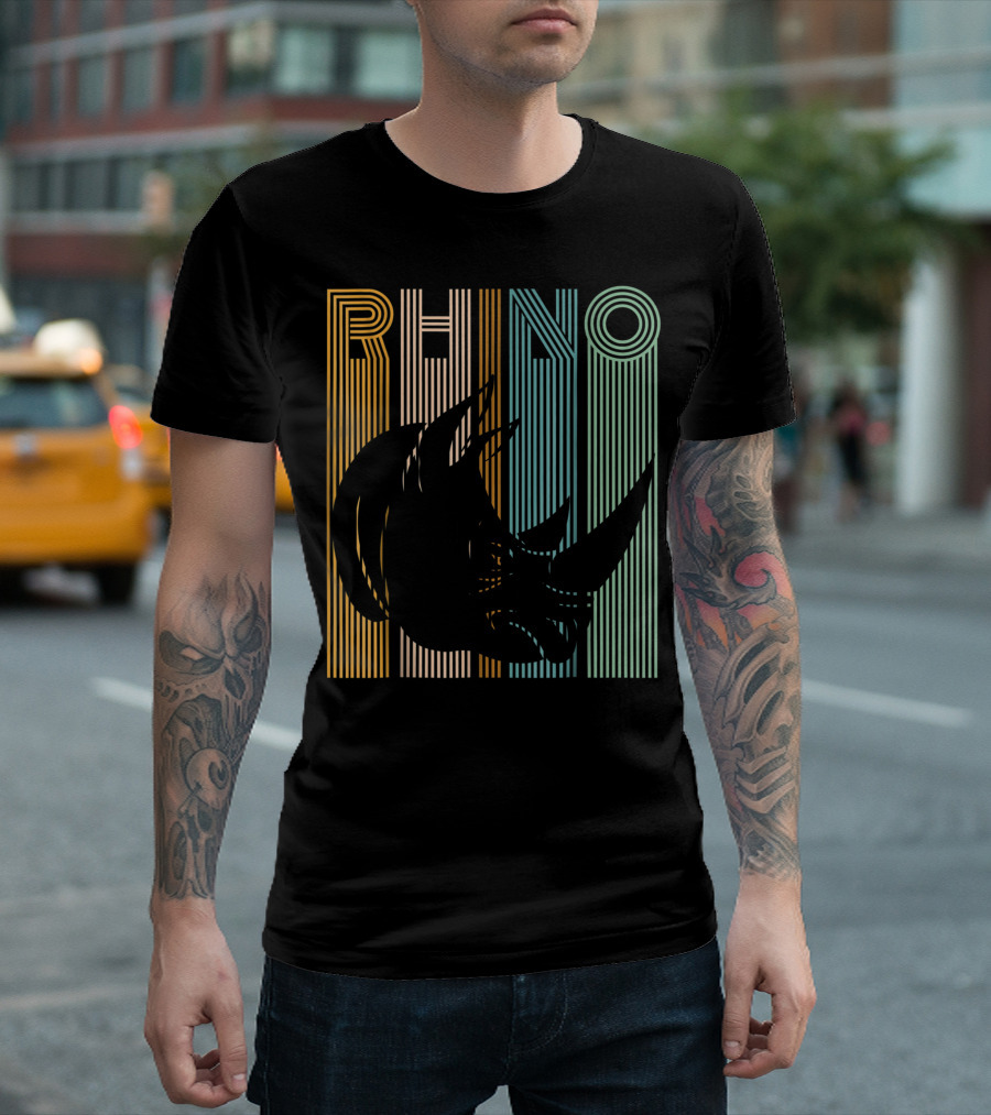 Rhino Vintage Striped T-Shirt