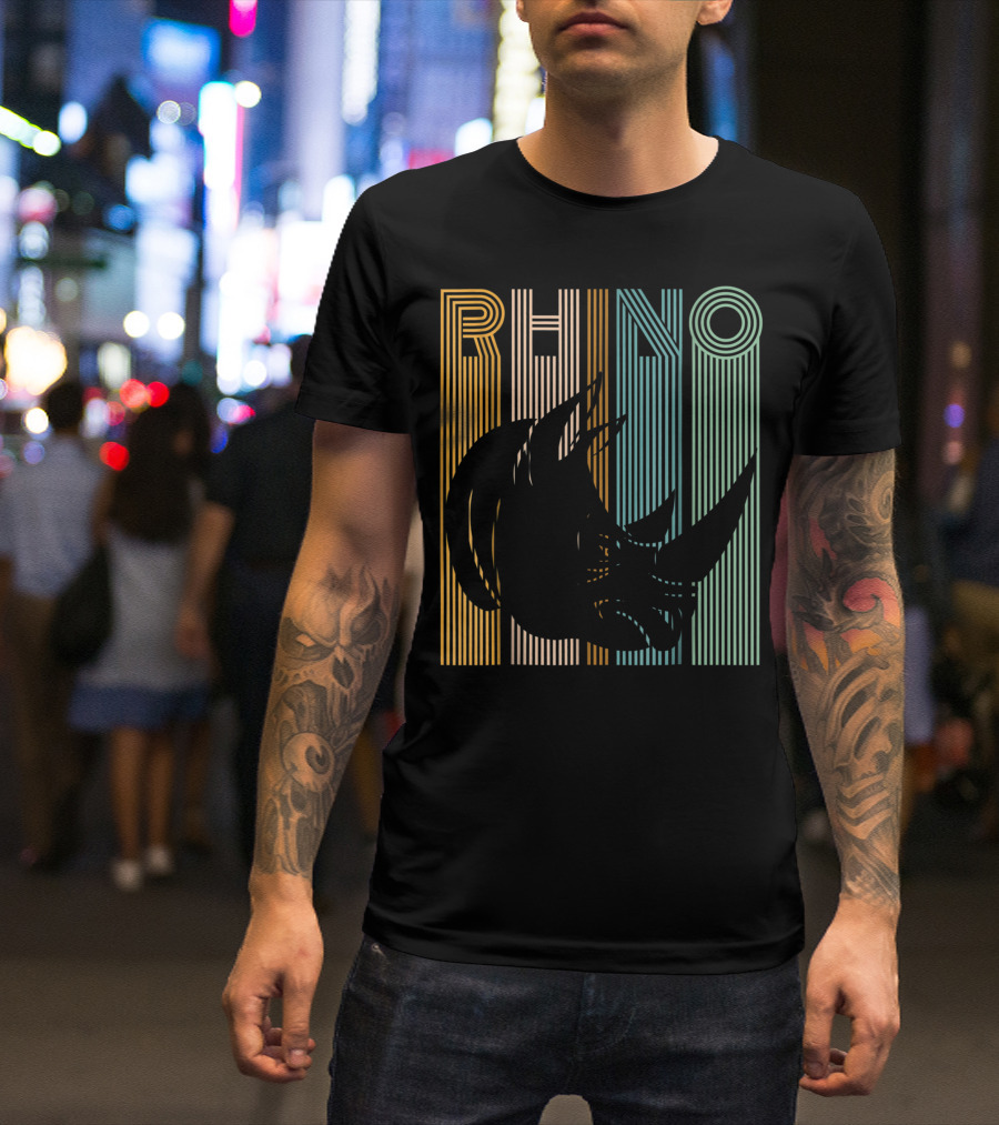 Rhino Vintage Striped T-Shirt
