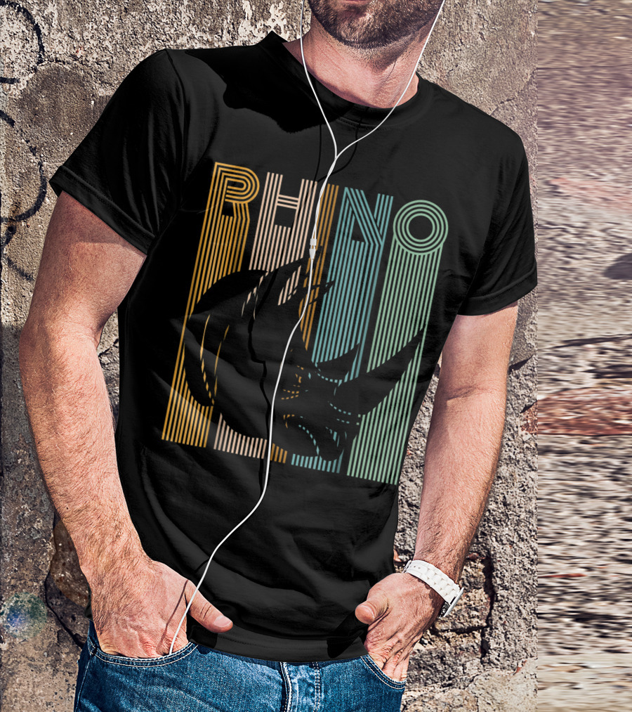 Rhino Vintage Striped T-Shirt