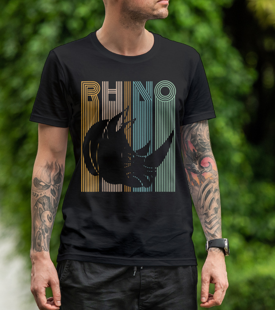 Rhino Vintage Striped T-Shirt