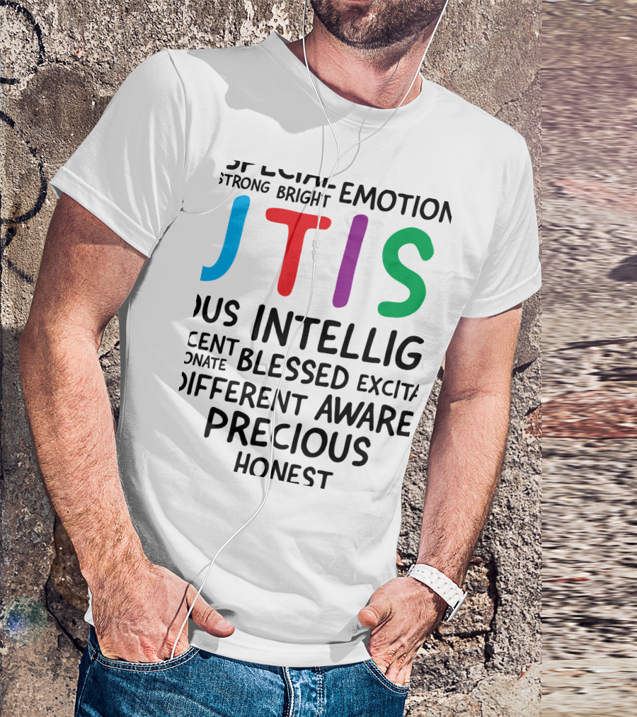 Autism Awareness Special Bright Precious Intelligent Blessed Different T-Shirt