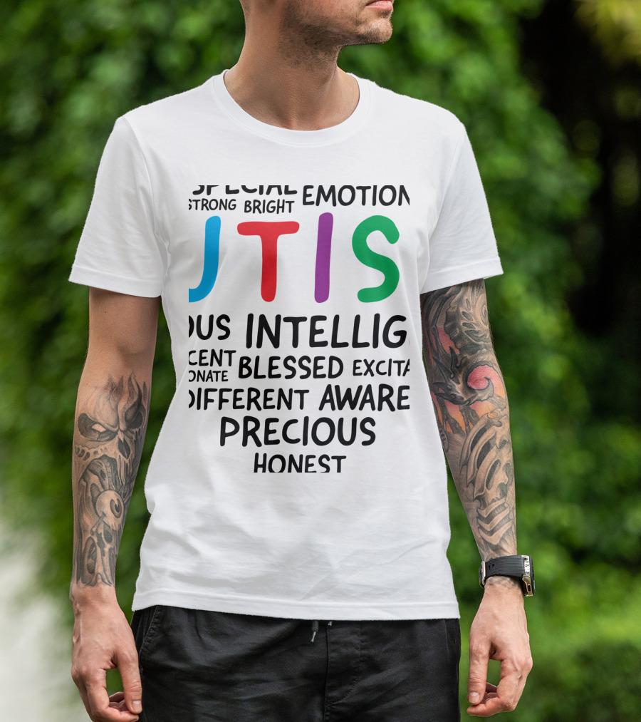 Autism Awareness Special Bright Precious Intelligent Blessed Different T-Shirt