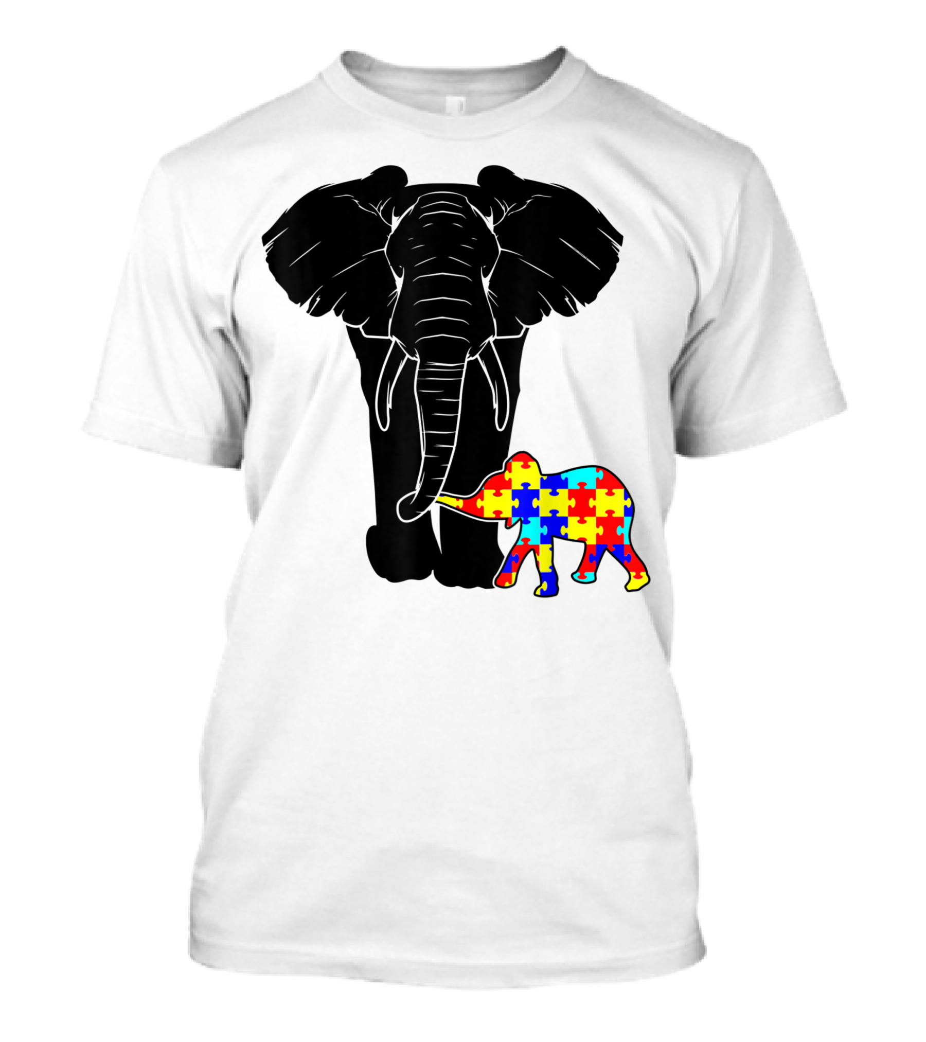 Autism Elephant Puzzle Autism Awareness T-Shirt
