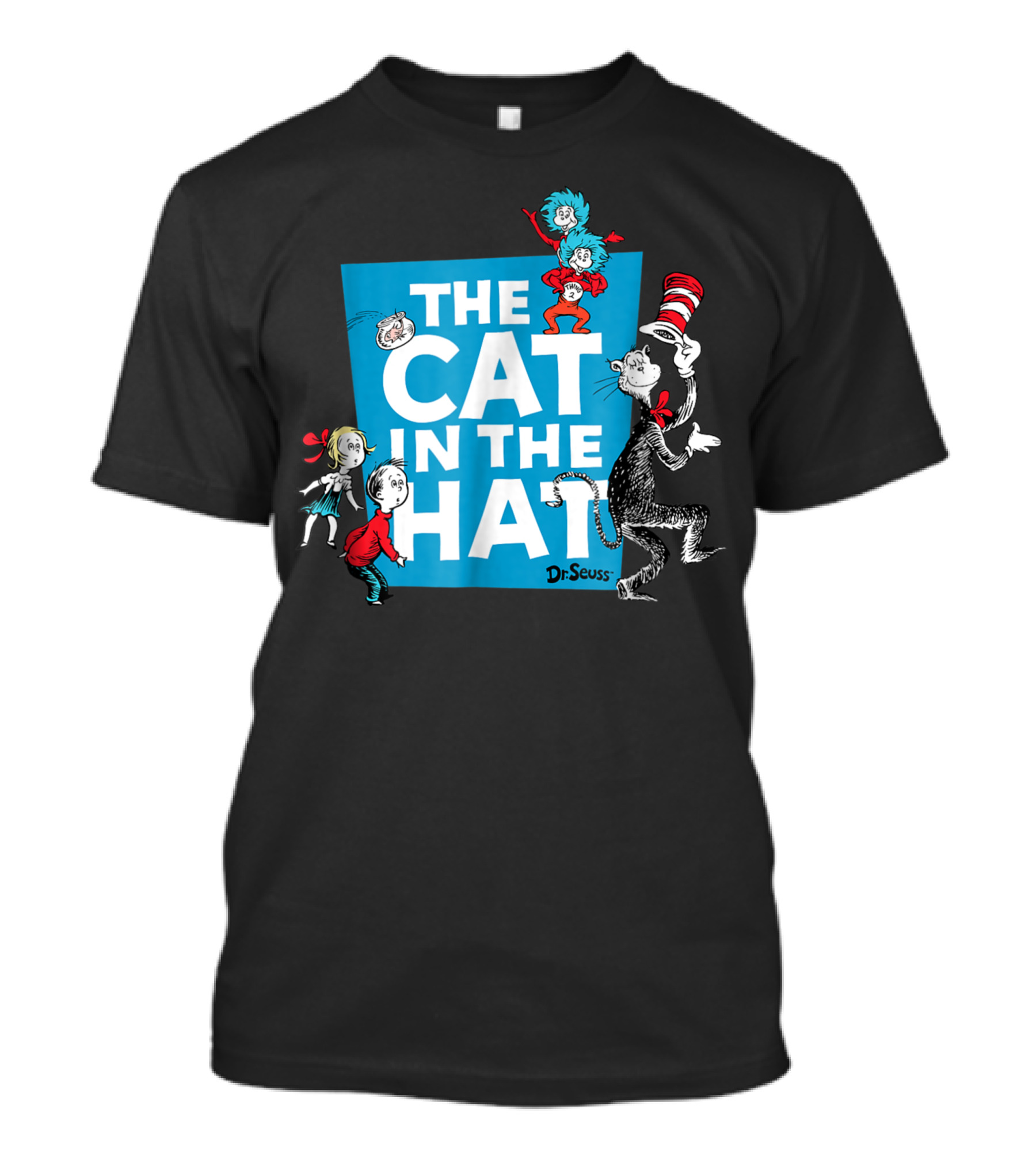 Dr Seuss The Cat In The Hat Characters Thing 1 Thing 2 Kids T-Shirt
