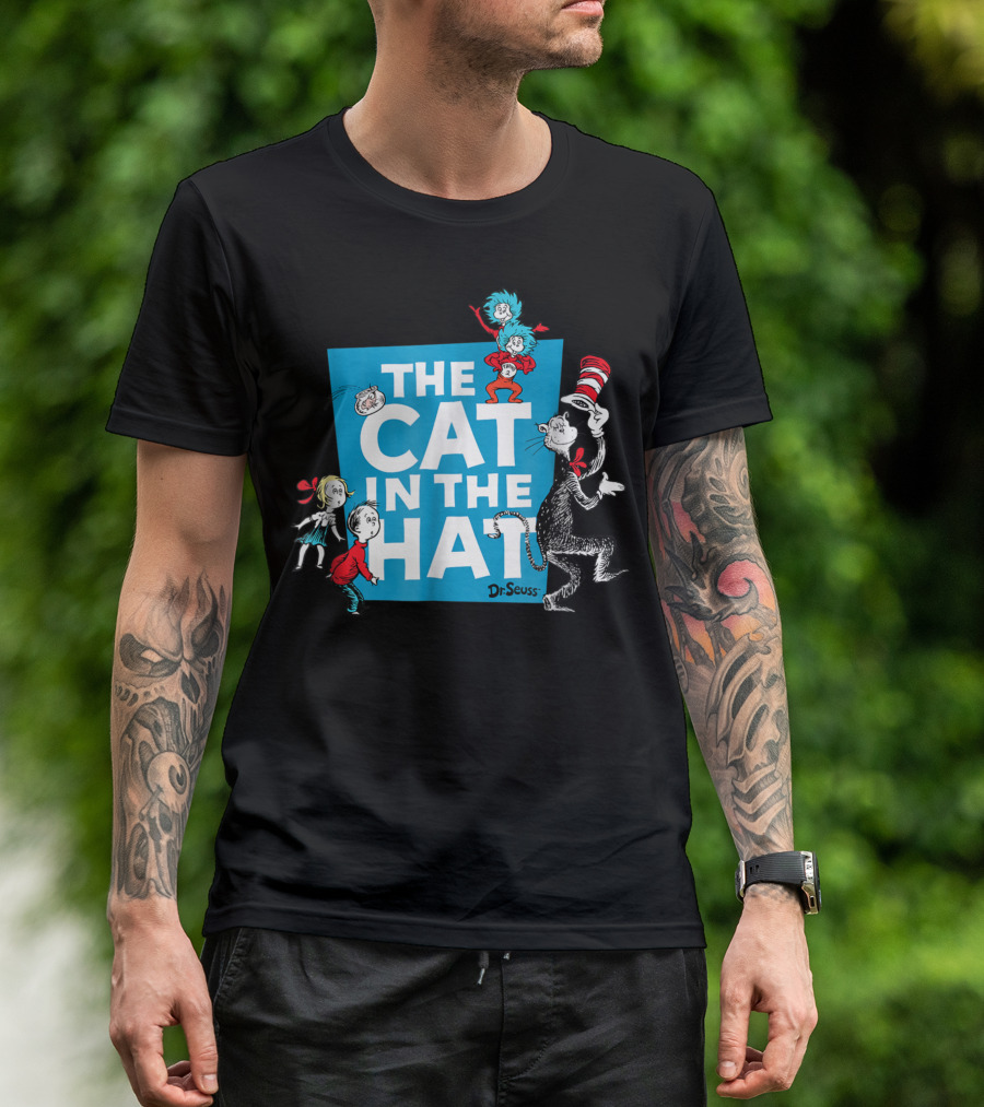 Dr Seuss The Cat In The Hat Characters Thing 1 Thing 2 Kids T-Shirt