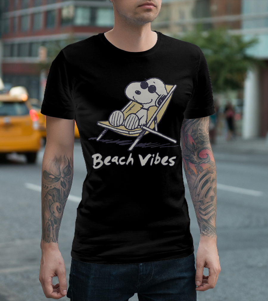 Snoopy Beach Vibes Peanuts Family Fun T-Shirt