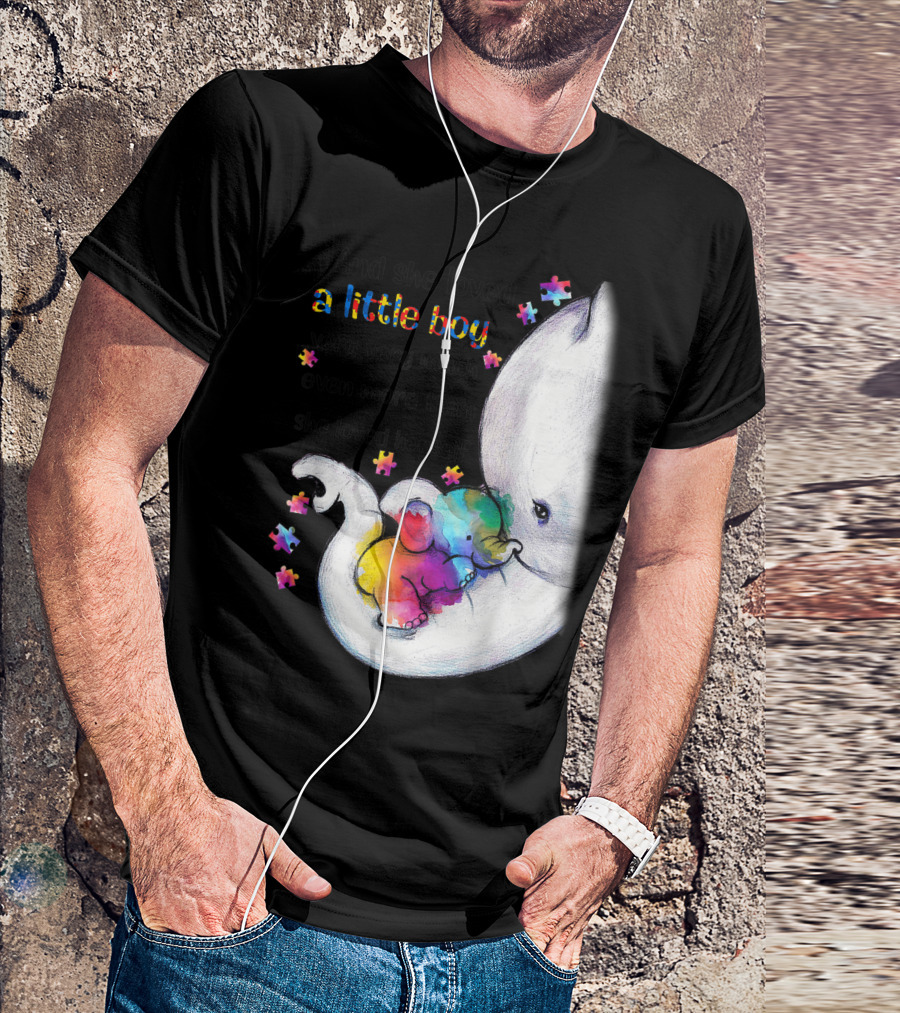 And She Loved A Little Boy Very Much Even More Than She Loved Herself Autism Awareness T-Shirt