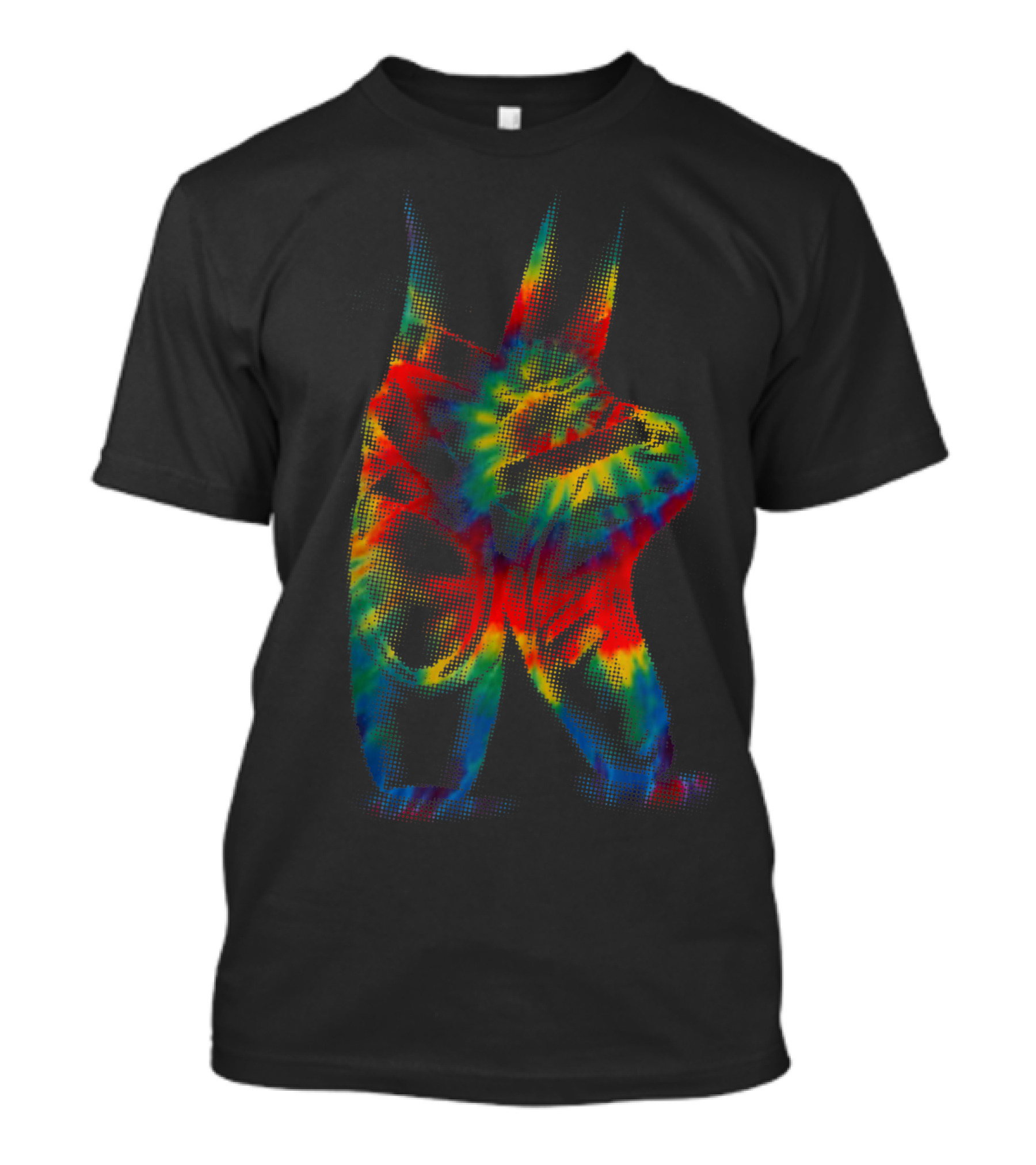 Ballerina Ballet Shoes Tie Dye Cool Toe Dancing T-Shirt