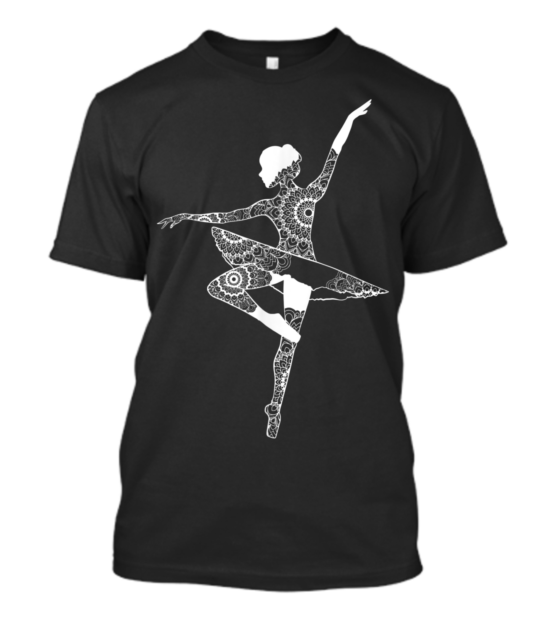 Ballet Ballerina Mandala Skirt Dancing Elegance T-Shirt