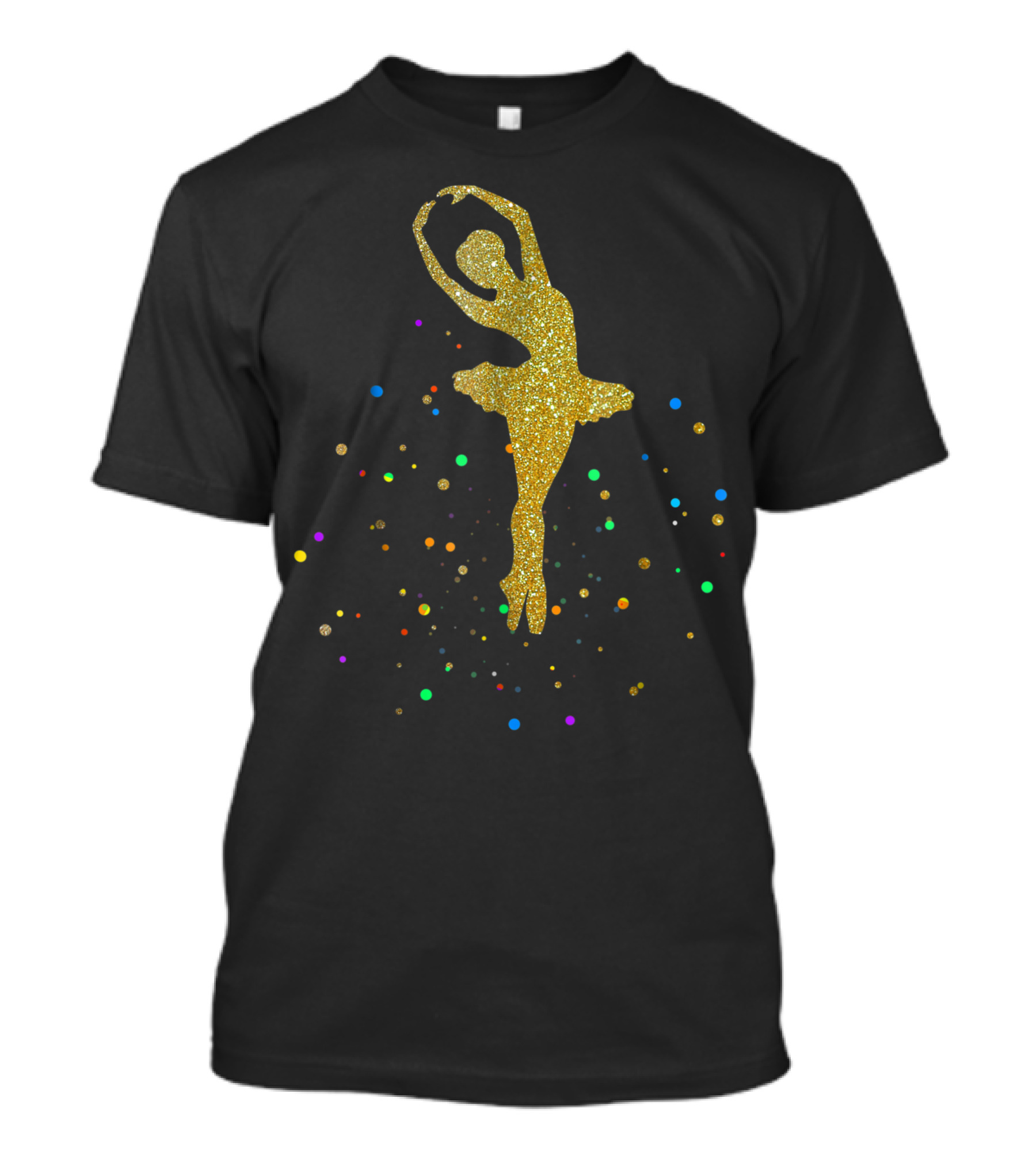 Ballet Ballerina Studio Dancer Glitter Sparkle T-Shirt