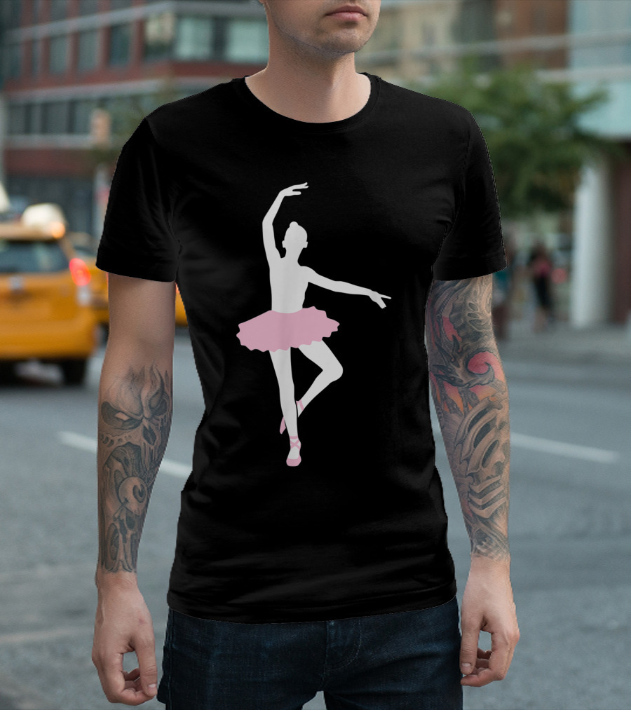 Ballet Dancer Pointe Shoes Tutu T-Shirt