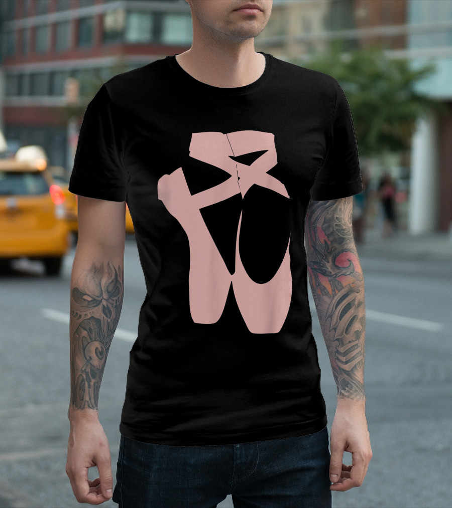 Ballet Pointe Shoe Ballerina Dance Barre Workout T-Shirt