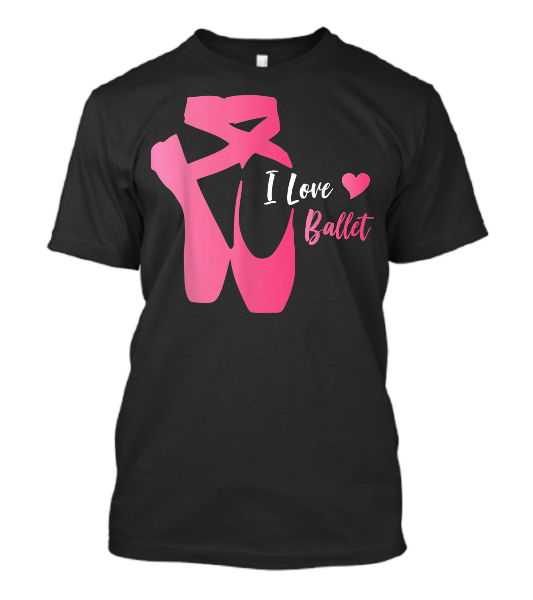 I Love Ballet Dancer Shoes T-Shirt