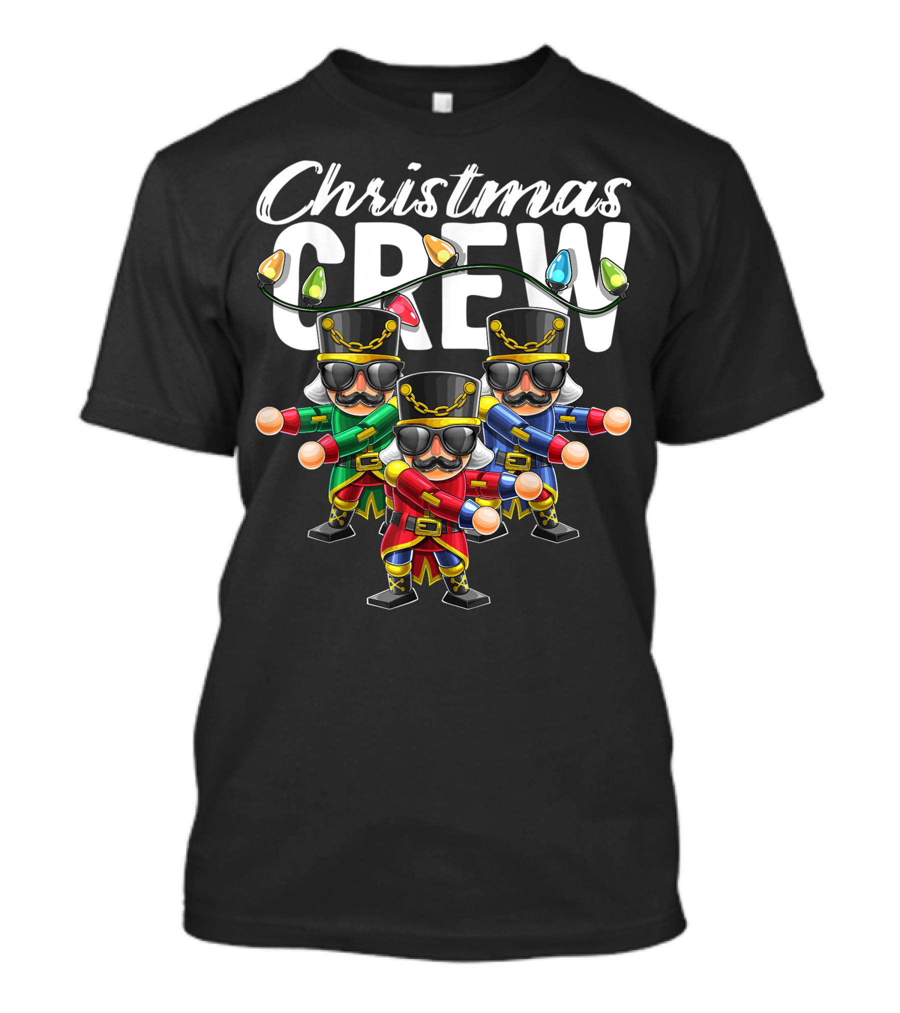 Christmas Crew Nutcracker Floss Dance Holiday Lights T-Shirt