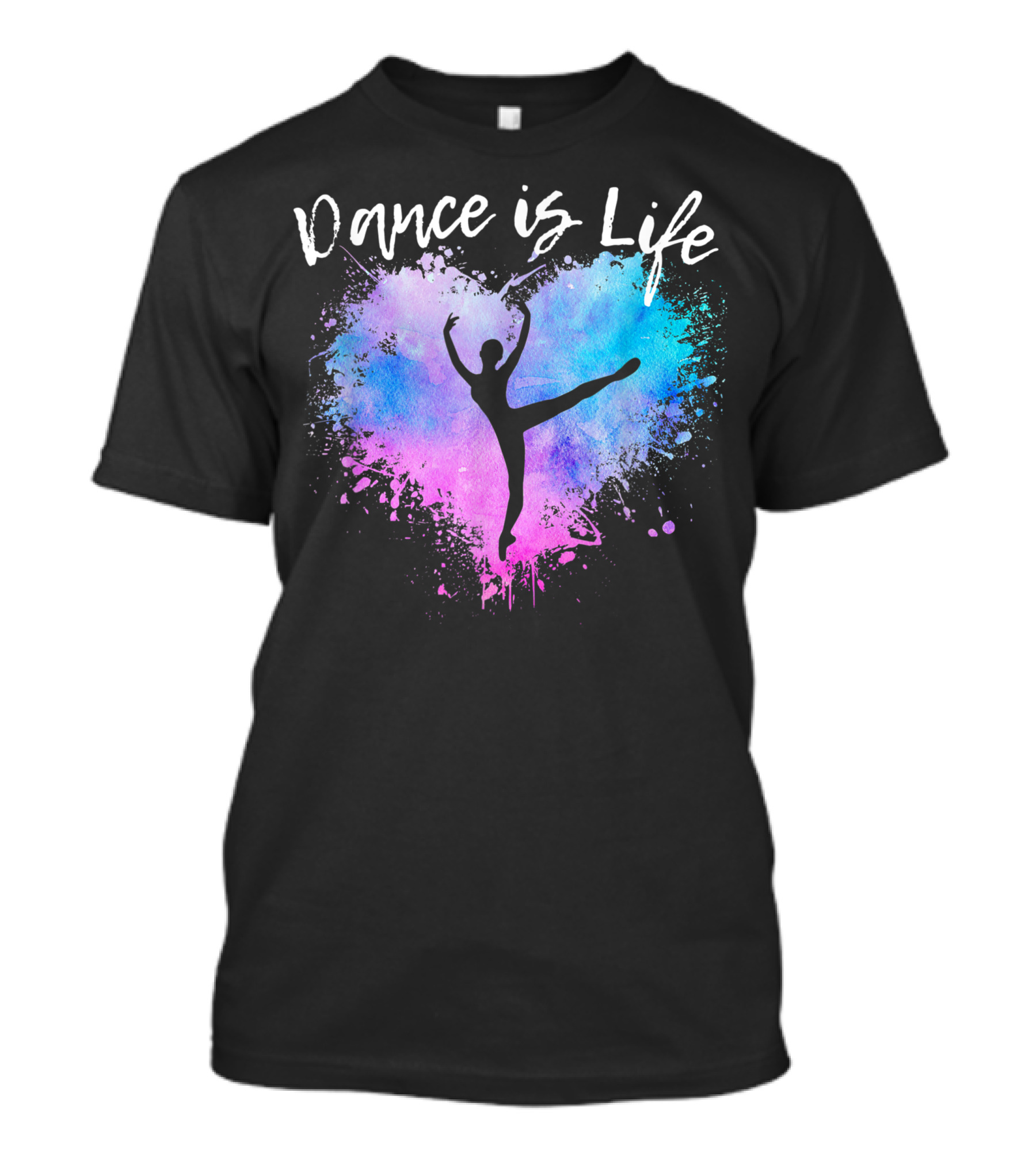 Dance Is Life Love Ballet Dancing Ballerina Teen Girls Heart T-Shirt