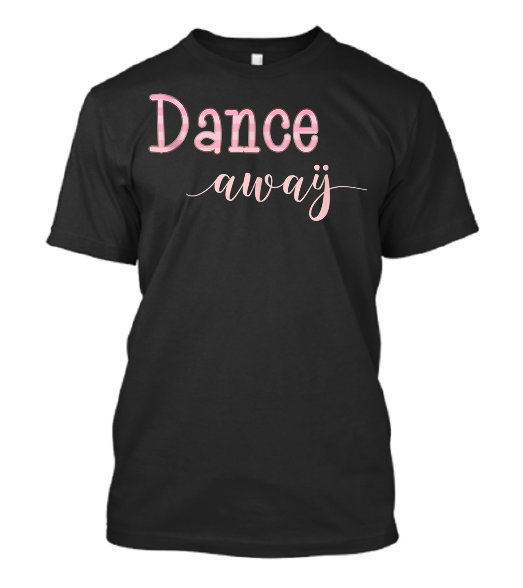 Dfuntees Cute Dance Away Pastel Stripes T-Shirt