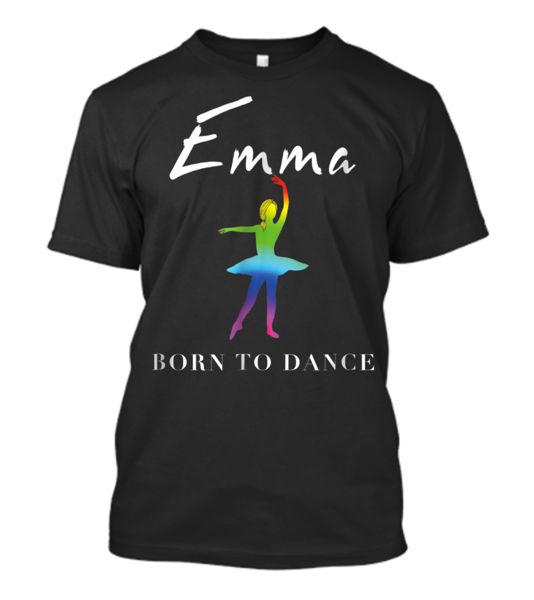 Emma Born To Dance Rainbow Ballerina T-Shirt