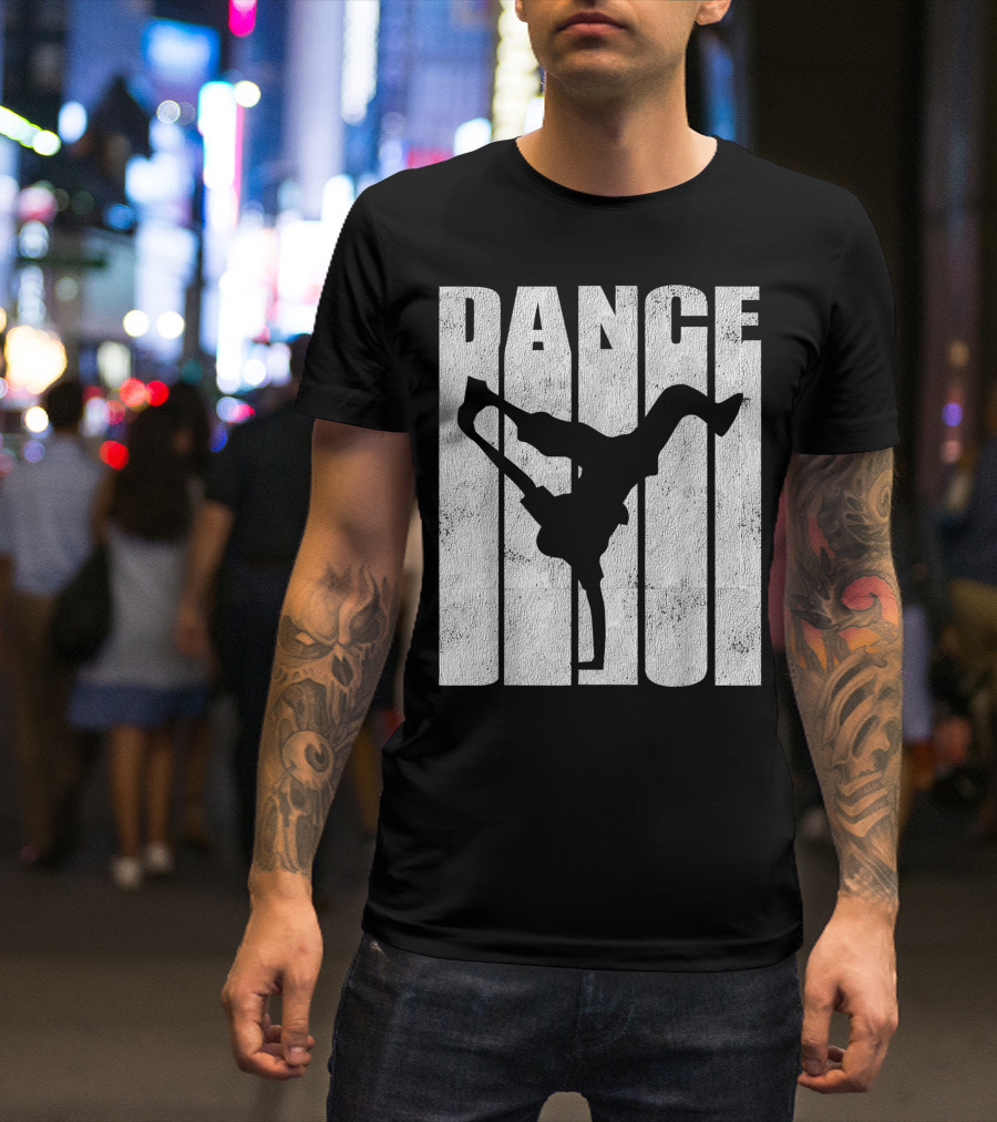 Hip Hop Breakdance B Boy Dance Silhouette Cool T-Shirt