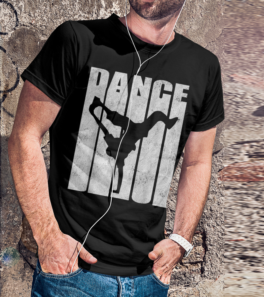 Hip Hop Breakdance B Boy Dance Silhouette Cool T-Shirt