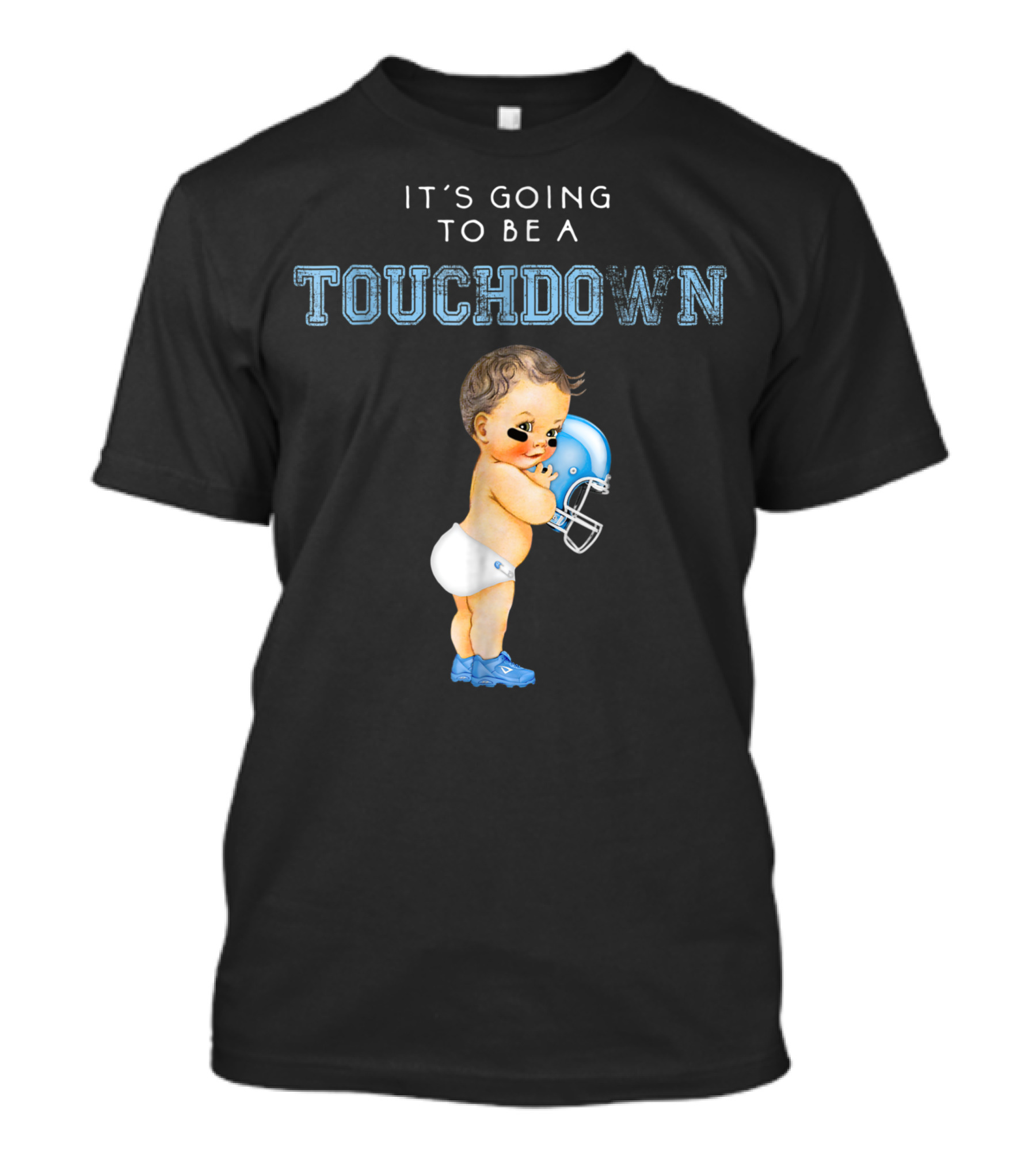 It's Going To Be A Touchdown Its A Boy Gender Reveal Baby Shower T-Shirt