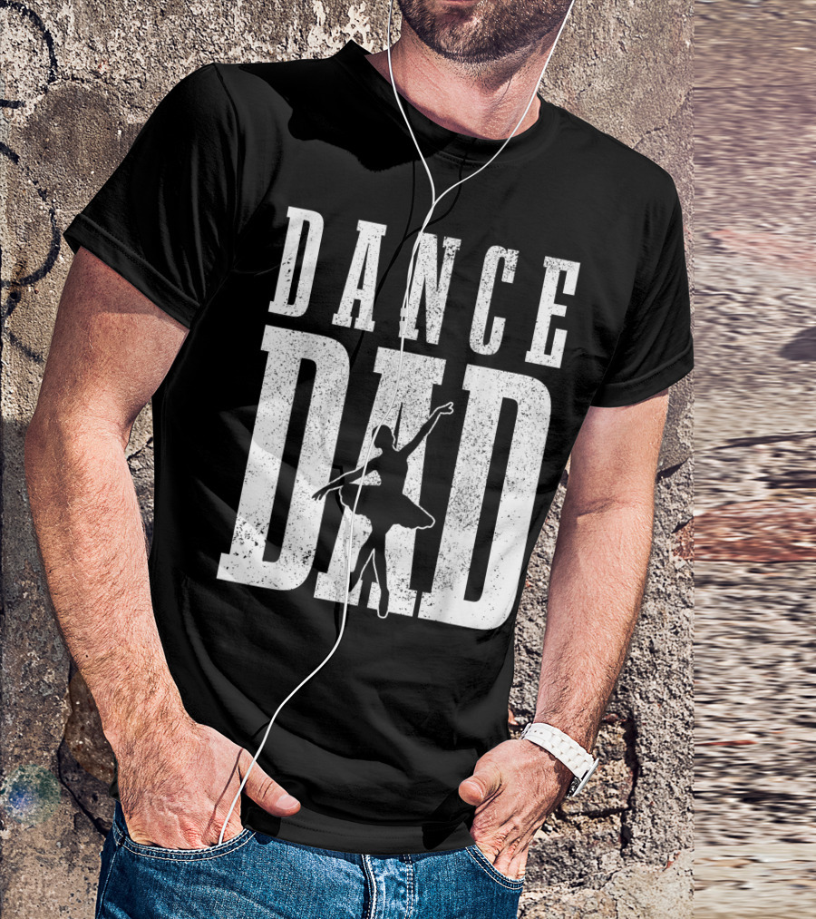 Mens Dance Dad Ballet Dancer Ballerina T-Shirt