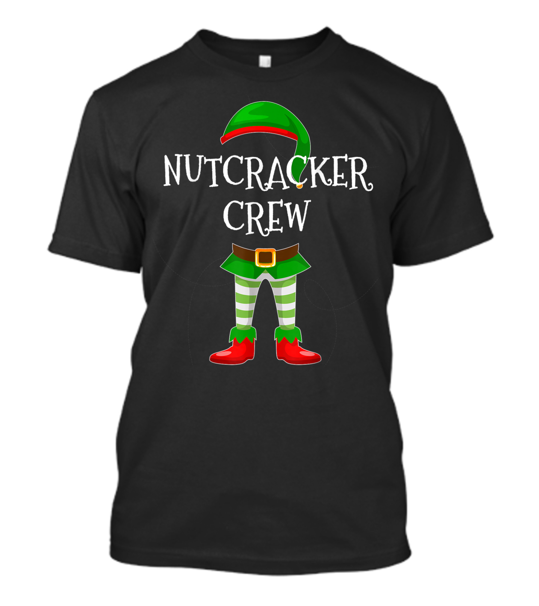 Nutcracker Crew Elf Costume Festive T-Shirt