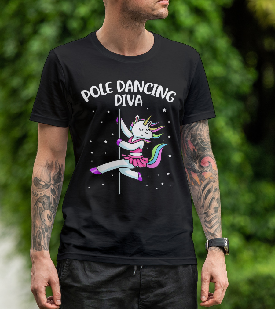 POLE DANCING DIVA UNICORN T-Shirt
