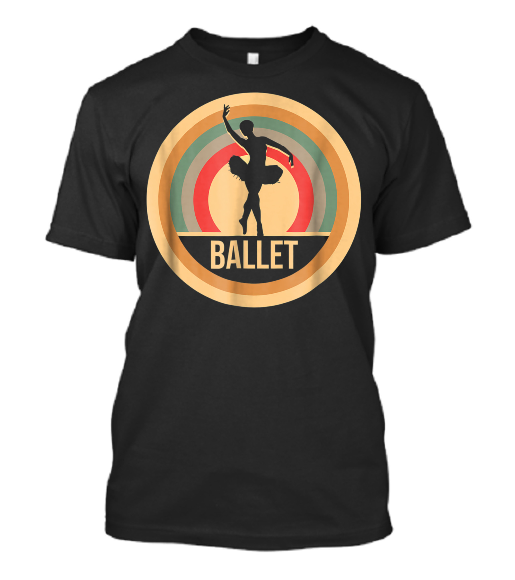 Retro Vintage Ballet Silhouette Ballerinas T-Shirt