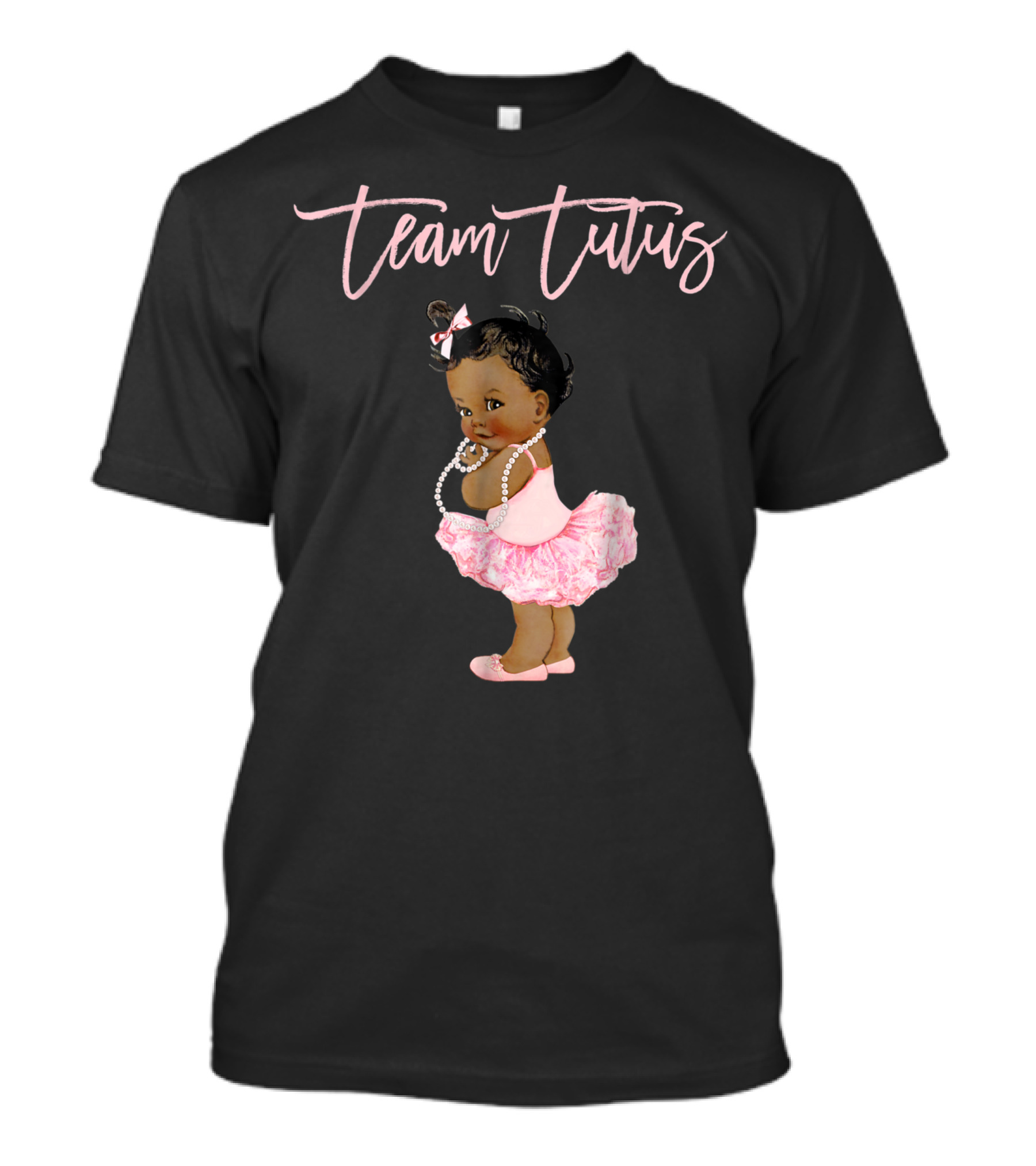 Team Tutus Girl Gender Reveal Baby Shower Touchdown T-Shirt
