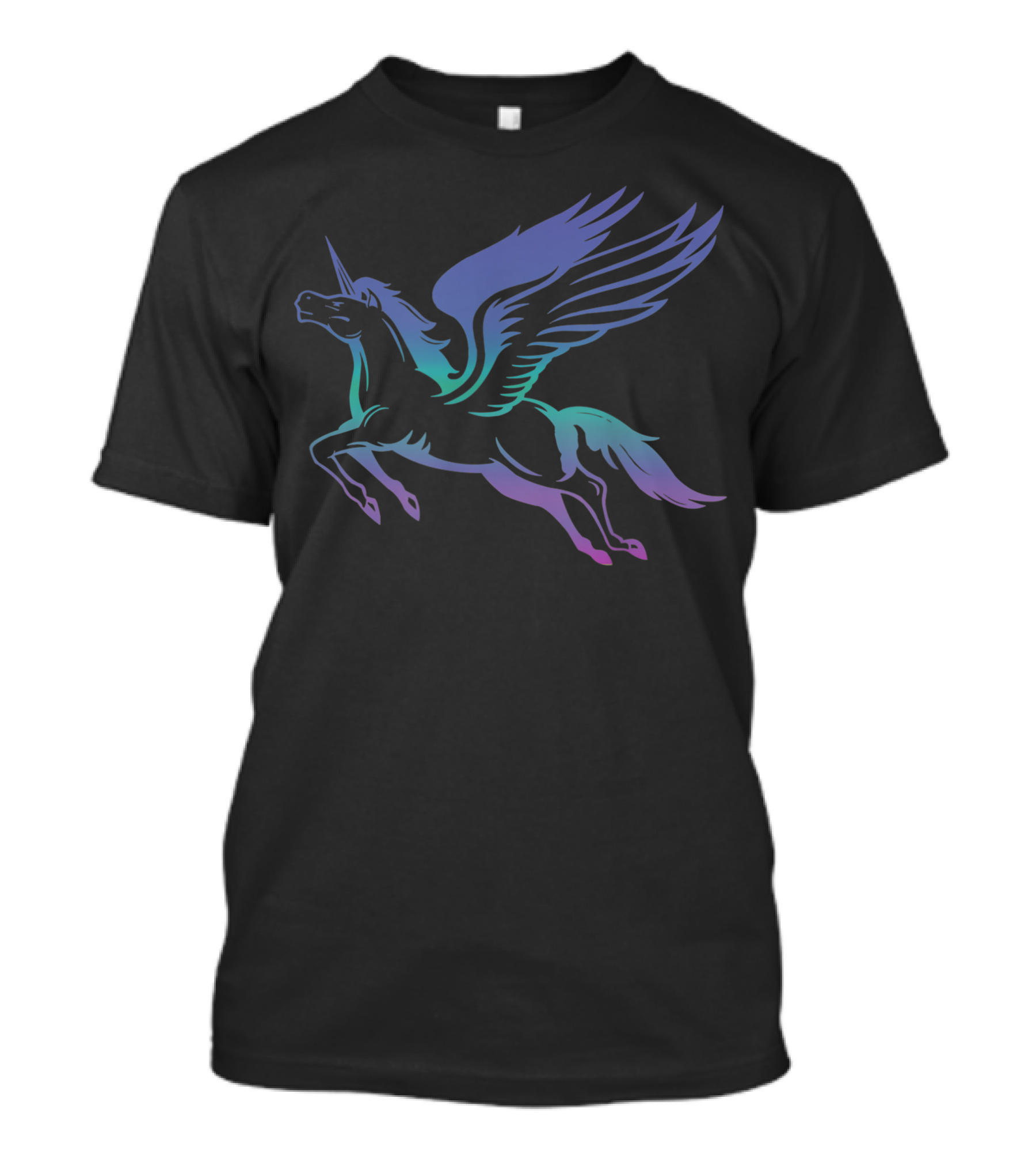 Unicorn Lover Women Flying Winged Pegasus T-Shirt