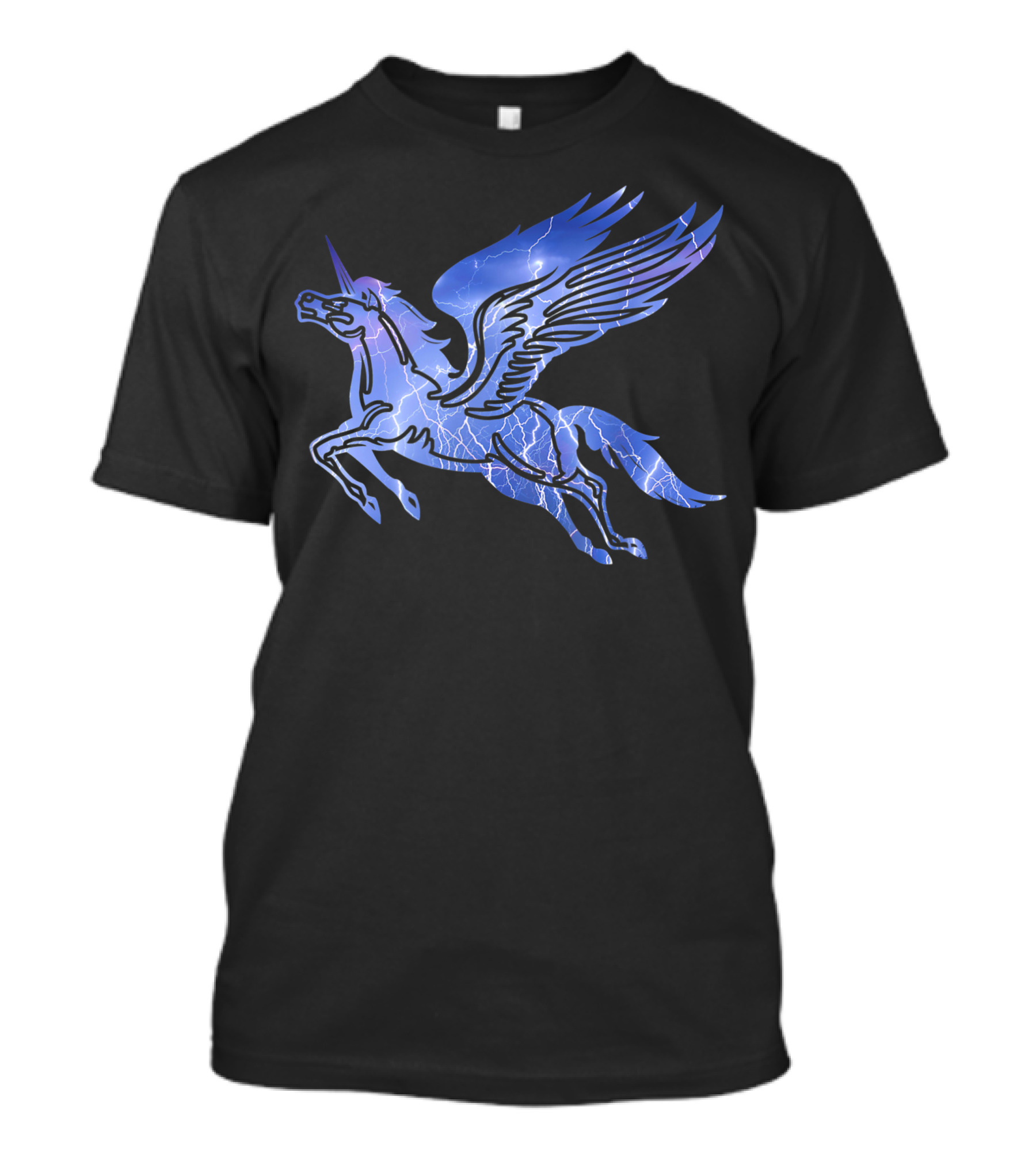 Unicorn Pegasus Lightning Flying Mythical Creature For Tween Girls T-Shirt