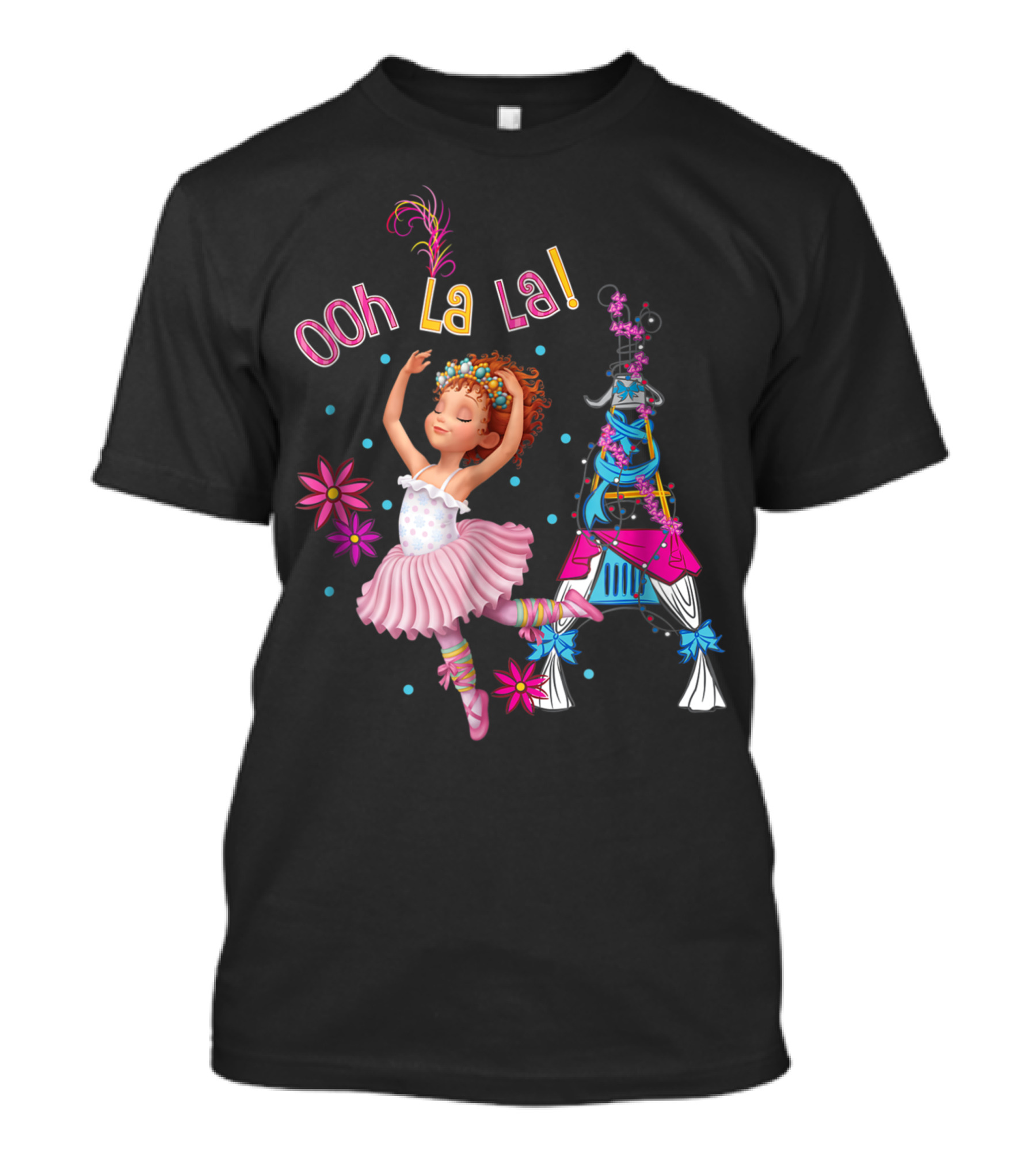 Disney Fancy Nancy Ooh La La Ballerina Eiffel Tower Dance T-Shirt